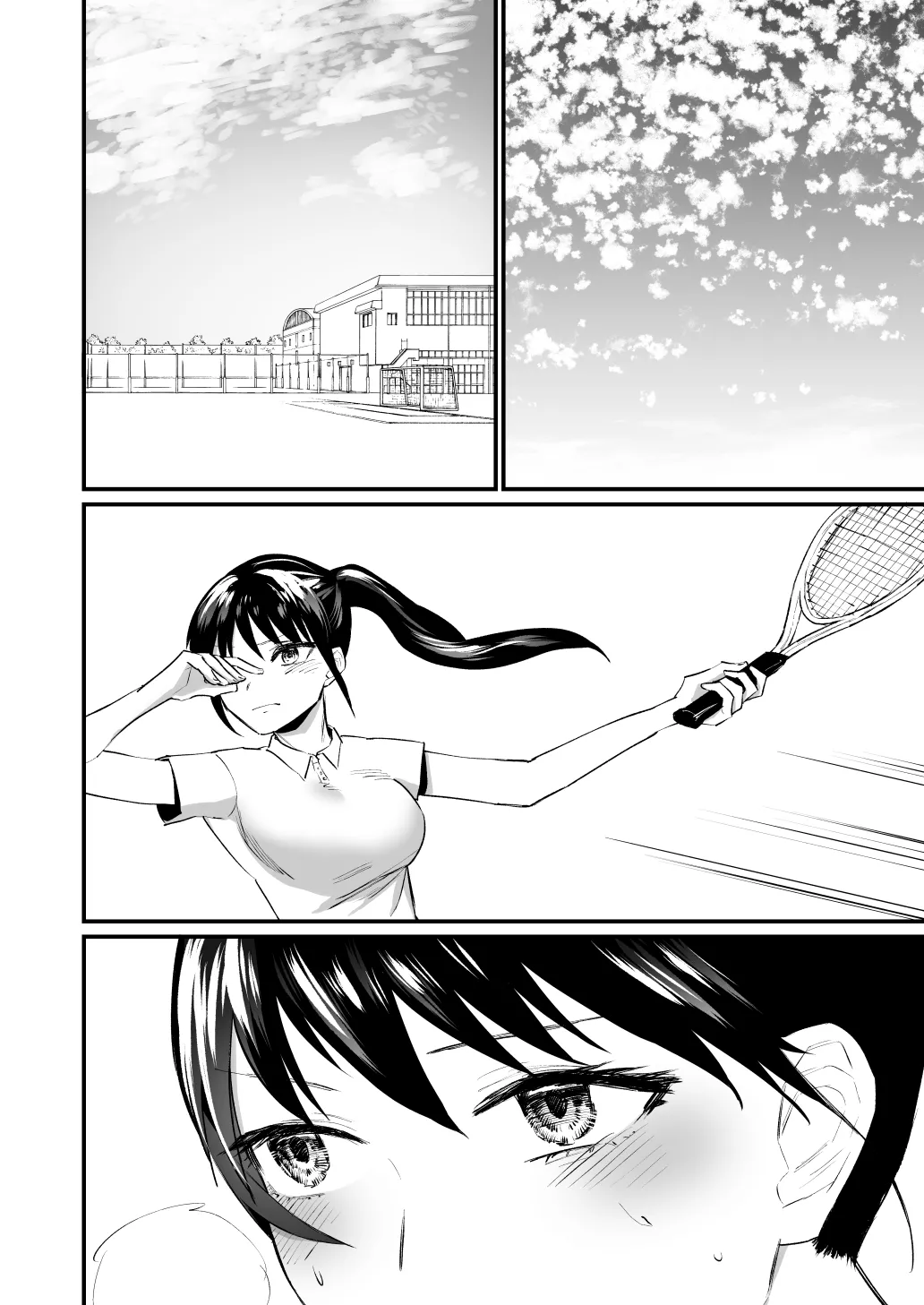 Kareshi ga Itsumadetattemo Te o Dashite Kurenai Tennis-bu Joshi page 35 original parody - netorare cheating hentai manga - read online free