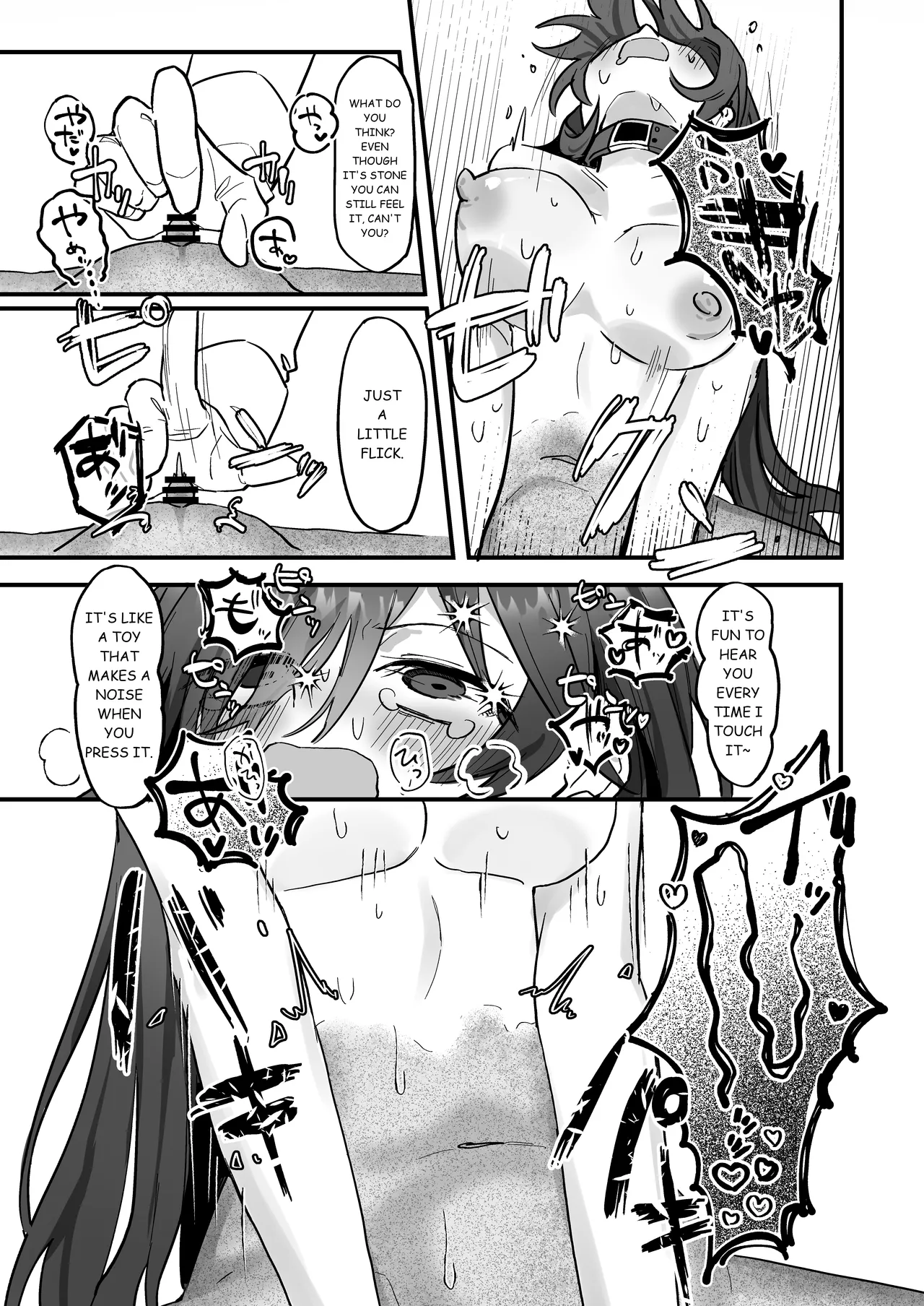 Shinjin Kenshuu de Kairaku Sekika Zeme... desu ka!? | Pleasure Petrification Torture During New Employee Training...!? page 18 original parody - rough translation yuri hentai manga - read online free