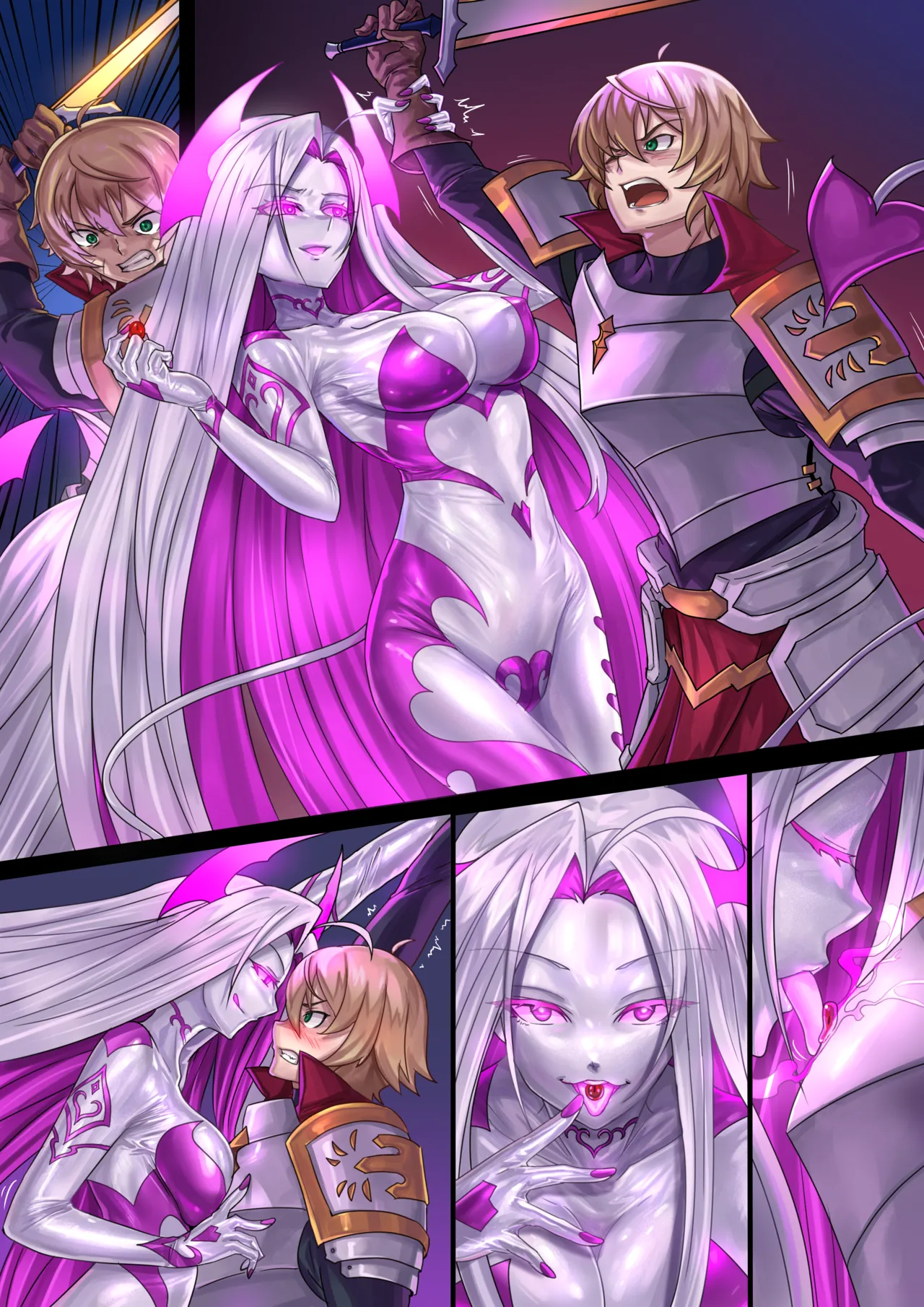 Demon lord Latex demon（Original + Textless） page 77 original parody - full color kissing hentai manga - read online free