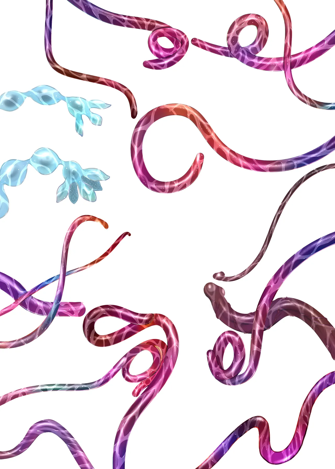 Futanari Shokushu Ojousama page 48 original parody - full color mosaic censorship hentai manga - read online free