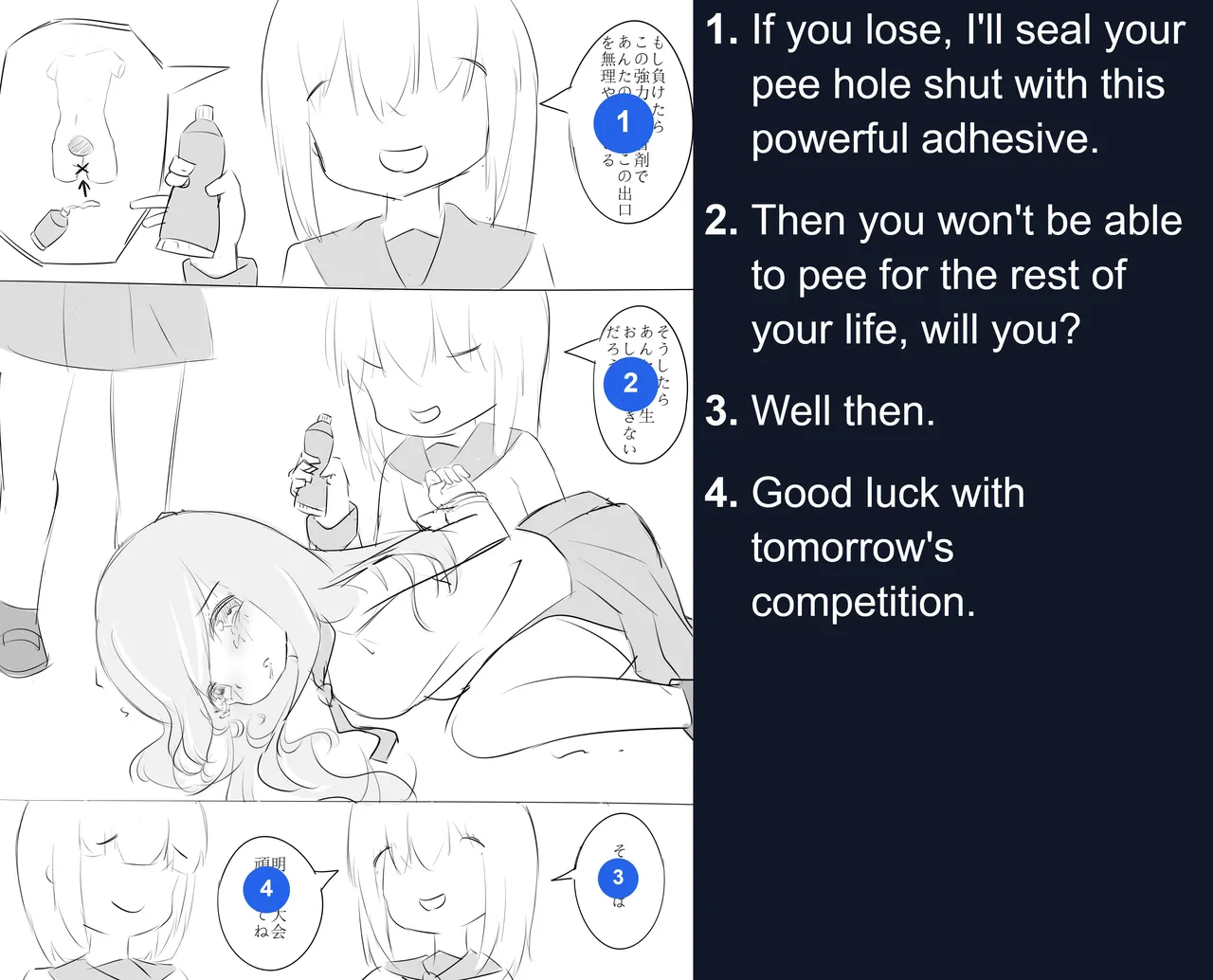 Pee holding contest. - Page 5