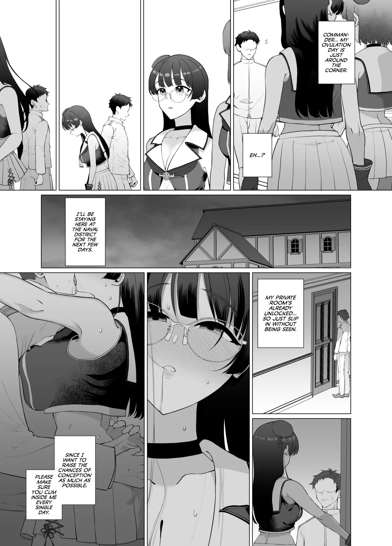 Watashi ga Kowareta Hi ~Chokai ga Teitoku to Ninshinsuru page 18 featuring choukai kantai collection parody - big breasts glasses hentai manga - read online free