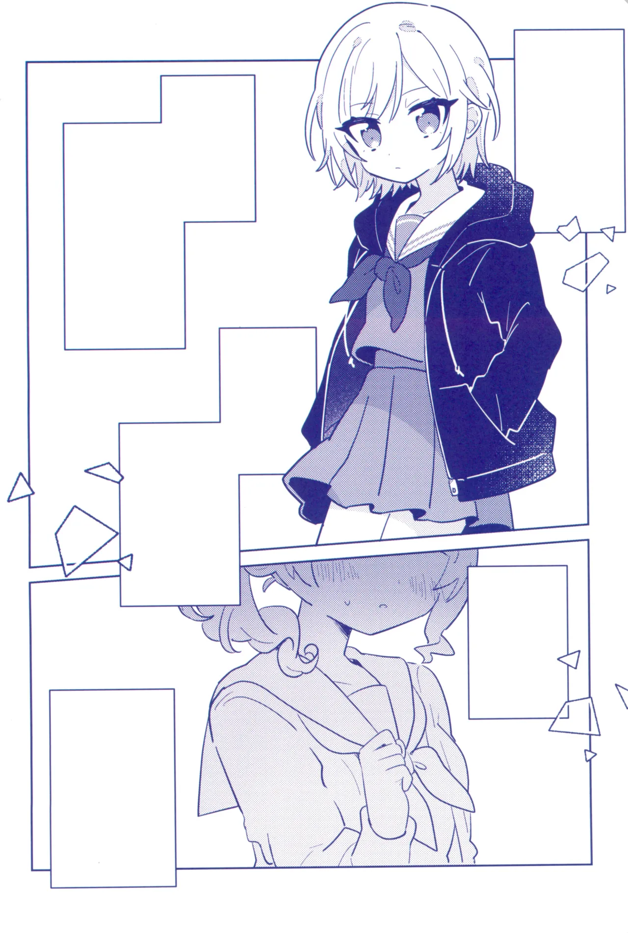 Watashitachi no Kouten, Taikakusen de Tsunaide page 18 featuring honami mochizuki project sekai parody - females only schoolgirl uniform hentai manga - read online free