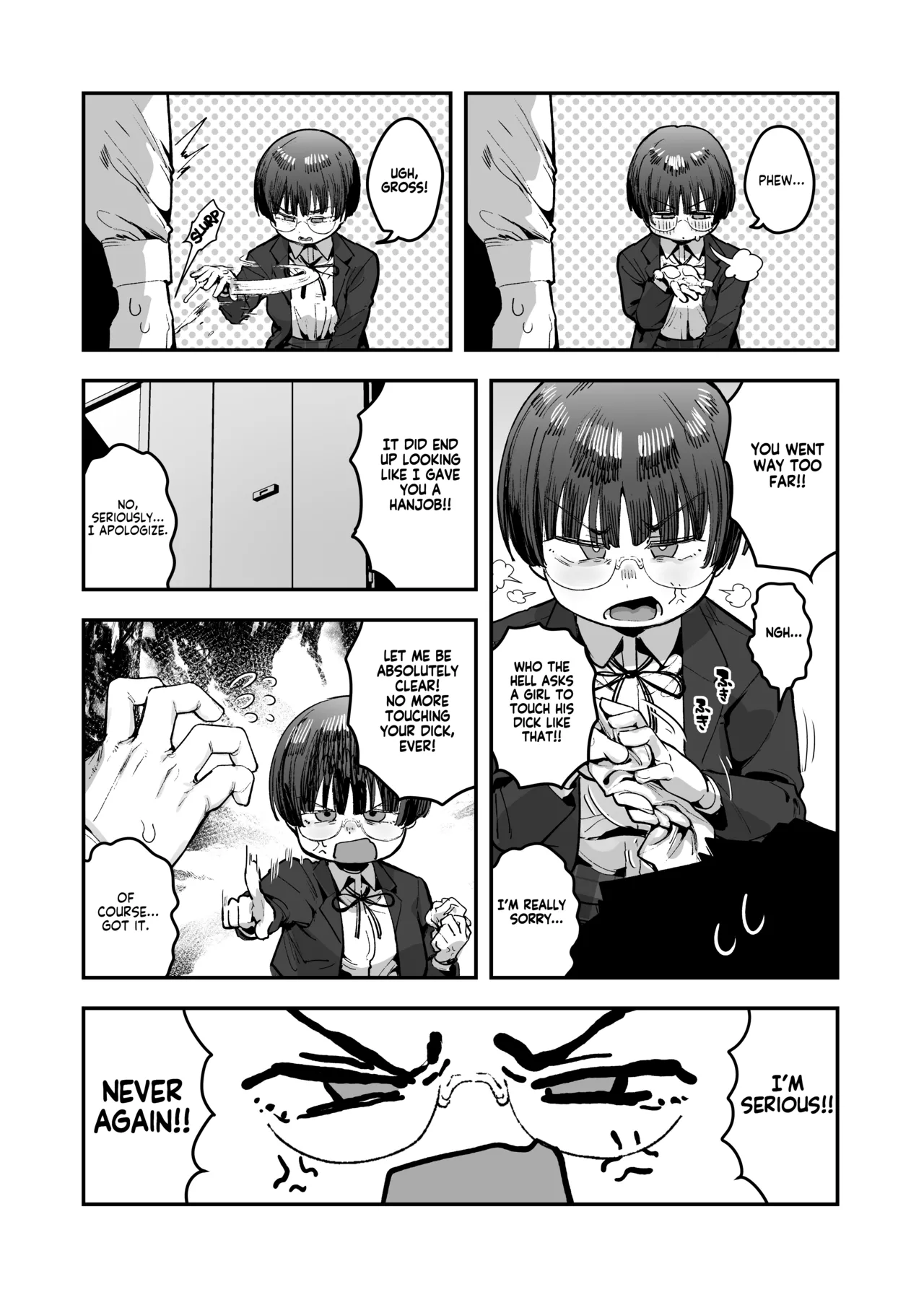 [Anon 2-okunen] Ittai Dou Natte Shimau no ka!? (Chinkasu shuu Okazu ni Onanie Saremasu) | What the hell will happen?! (She's gonna finger herself while sniffing my smegma stench!) [English] [KM_42] [Ongoing] page 43 original parody - big breasts glasses hentai manga - read online free