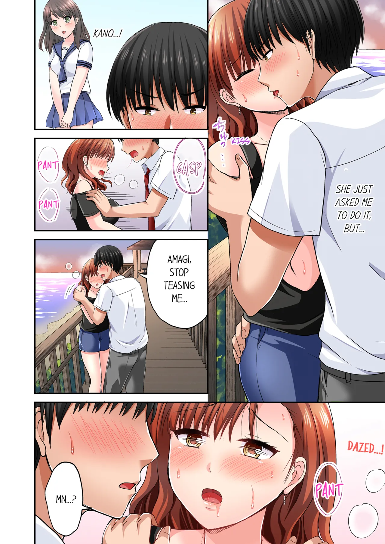 Pashiri no Shita Teku, Yabaitte... ~ Ebi Sori Iki Suru Namaiki Gyaru | Bullied Boy's Tongue Revenge Vol.1-2 page 128 - kissing virginity hentai manga - read online free