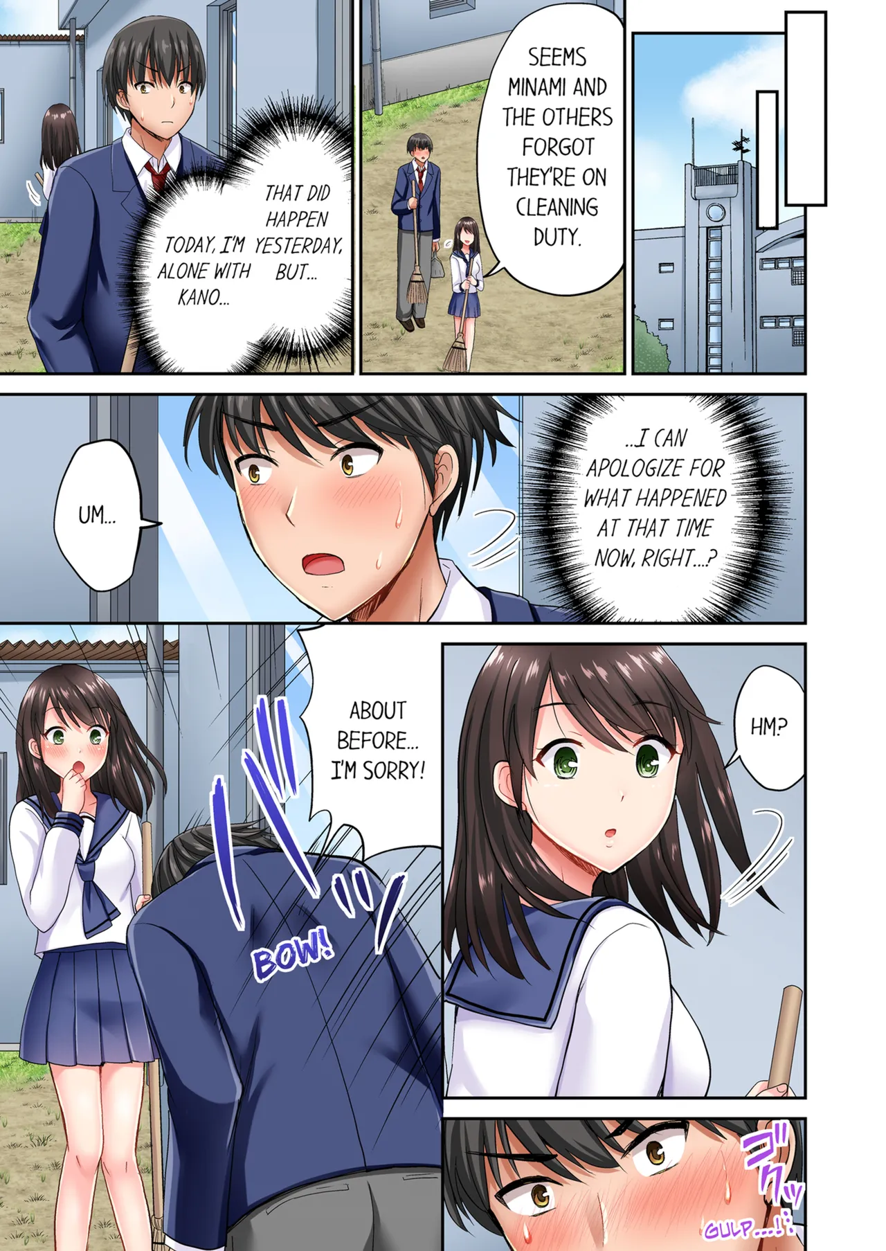 Pashiri no Shita Teku, Yabaitte... ~ Ebi Sori Iki Suru Namaiki Gyaru | Bullied Boy's Tongue Revenge Vol.1-2 page 48 - sole male full color hentai manga - read online free