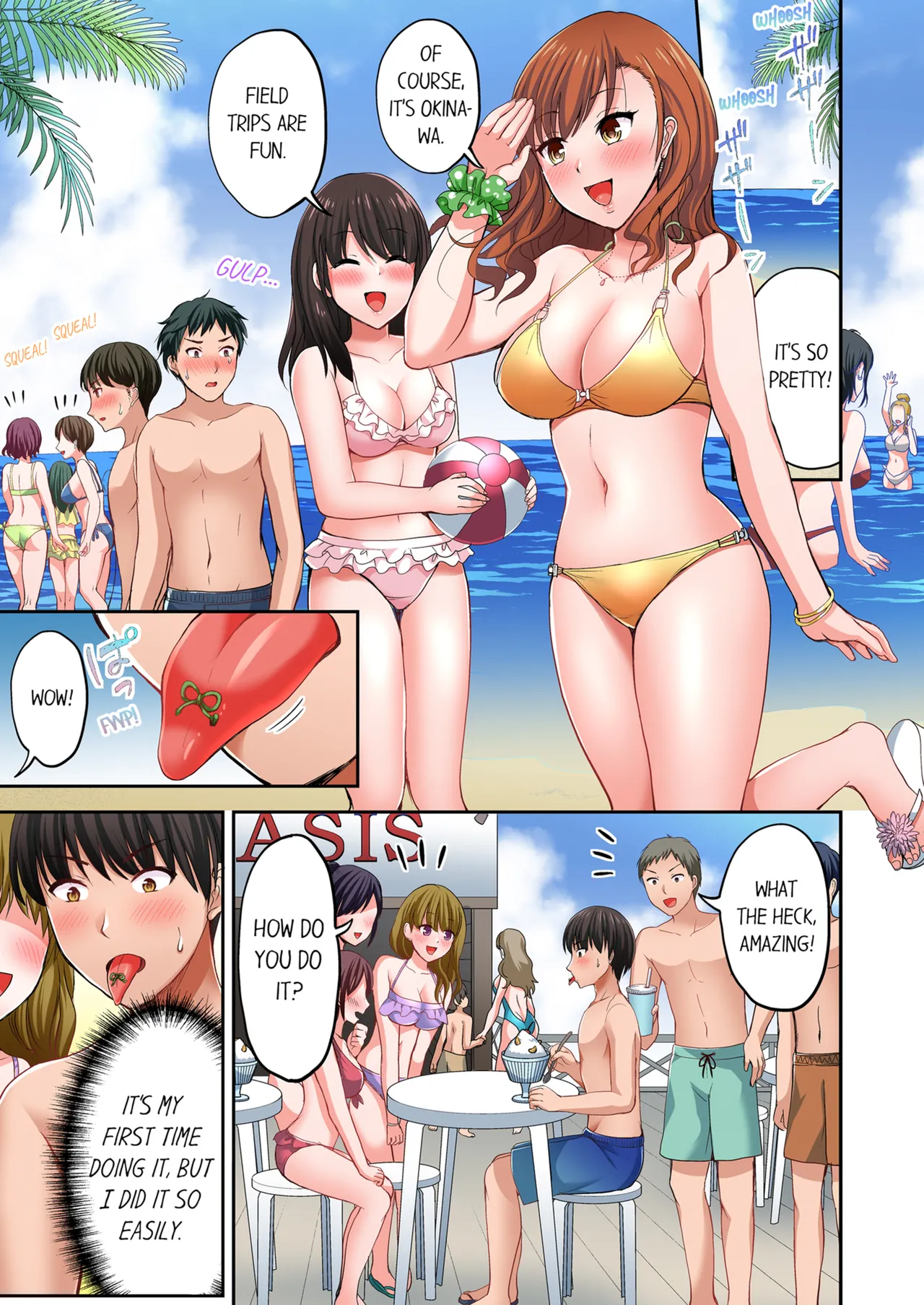 Pashiri no Shita Teku, Yabaitte... ~ Ebi Sori Iki Suru Namaiki Gyaru | Bullied Boy's Tongue Revenge Vol.1-2 page 75 - sole male full color hentai manga - read online free
