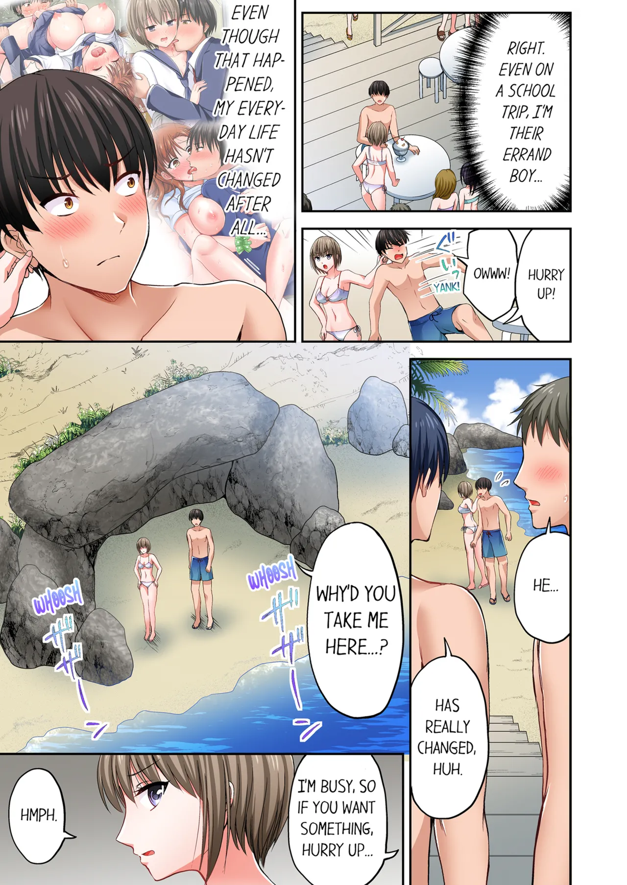 Pashiri no Shita Teku, Yabaitte... ~ Ebi Sori Iki Suru Namaiki Gyaru | Bullied Boy's Tongue Revenge Vol.1-2 page 77 - kissing virginity hentai manga - read online free