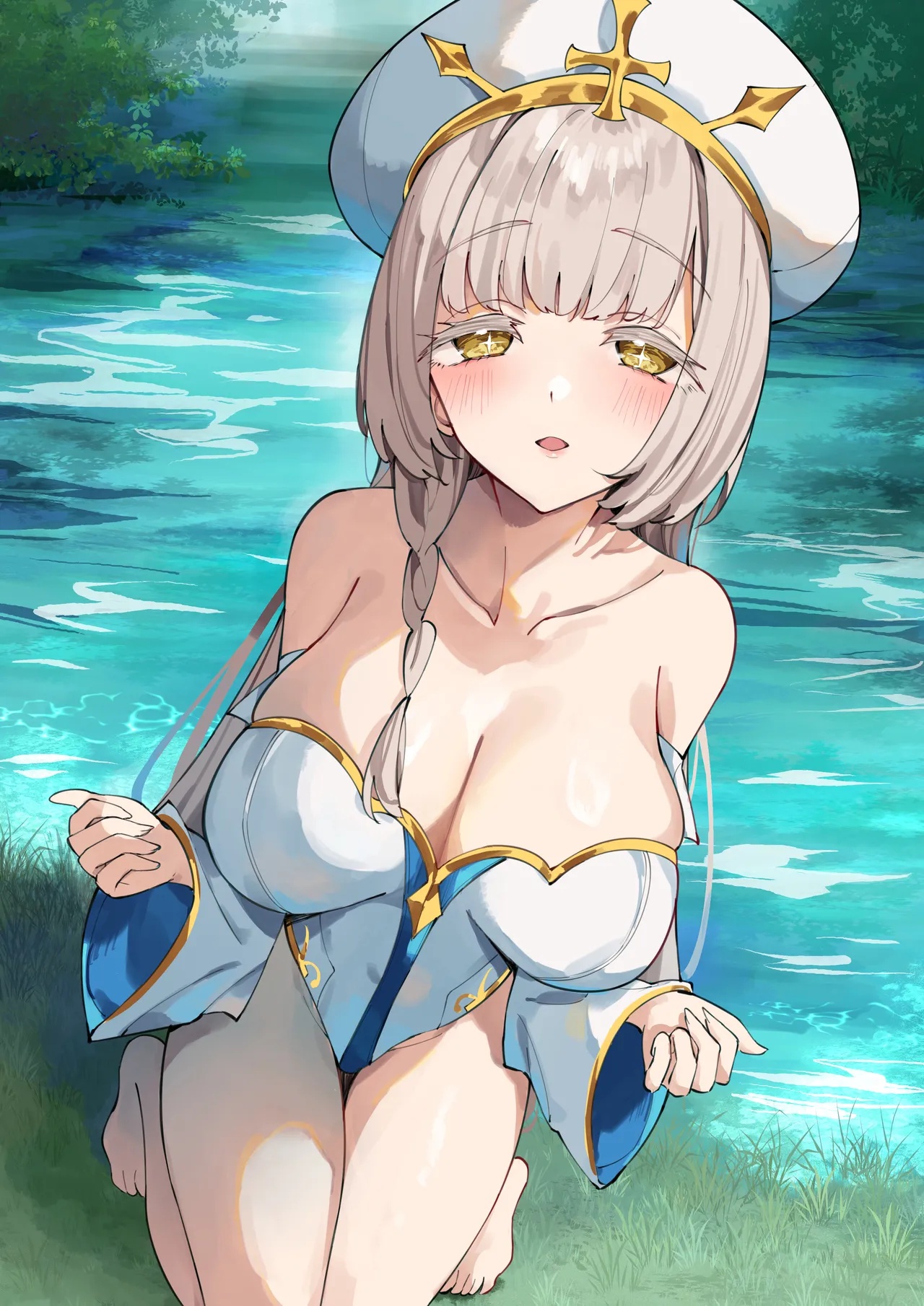 [Unahouse (Unacchi)] Mint-san wa Amaama Koubi shitai. ~Kyonyuu Healer no Onee-san ga Mechakucha Sasotte kuru Hanashi~ | 明塔姐姐想要和战士弟弟甜甜蜜蜜地做爱~被巨乳治愈师姐姐超猛烈的攻势所诱惑~ [Chinese] [白杨汉化组] [Digital] page 39 original parody - sole female sole male hentai manga - read online free