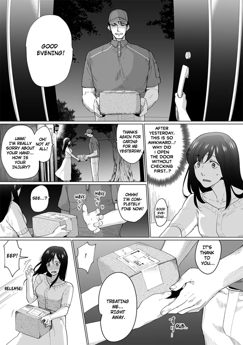 [Matsukawa Kiiro] Oku-san, Nimotsu ga Todoiteimasu. ~Takuhai Danshi ni Semarareru Hitozuma~ 1 | Ma'am, You Have a Package! The Housewife Who's Seduced by the Delivery Man 1 [English] page 21 - sole female sole male hentai manga - read online free
