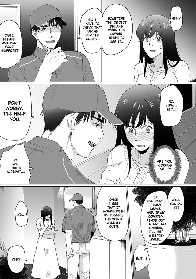 [Matsukawa Kiiro] Oku-san, Nimotsu ga Todoiteimasu. ~Takuhai Danshi ni Semarareru Hitozuma~ 1 | Ma'am, You Have a Package! The Housewife Who's Seduced by the Delivery Man 1 [English] page 25 - sole female sole male hentai manga - read online free