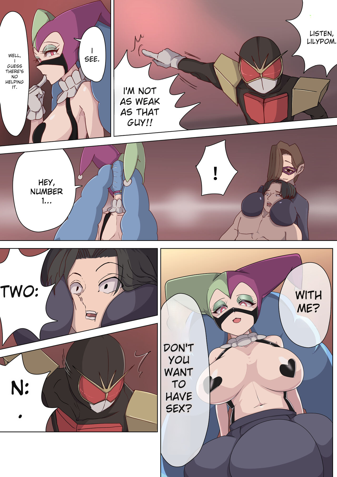 _Aku_no_Onna_Kanbu_Yuuwaku_Pierrot_Lily_Pom_no_Wana page 25 original parody - full color gloves hentai manga - read online free