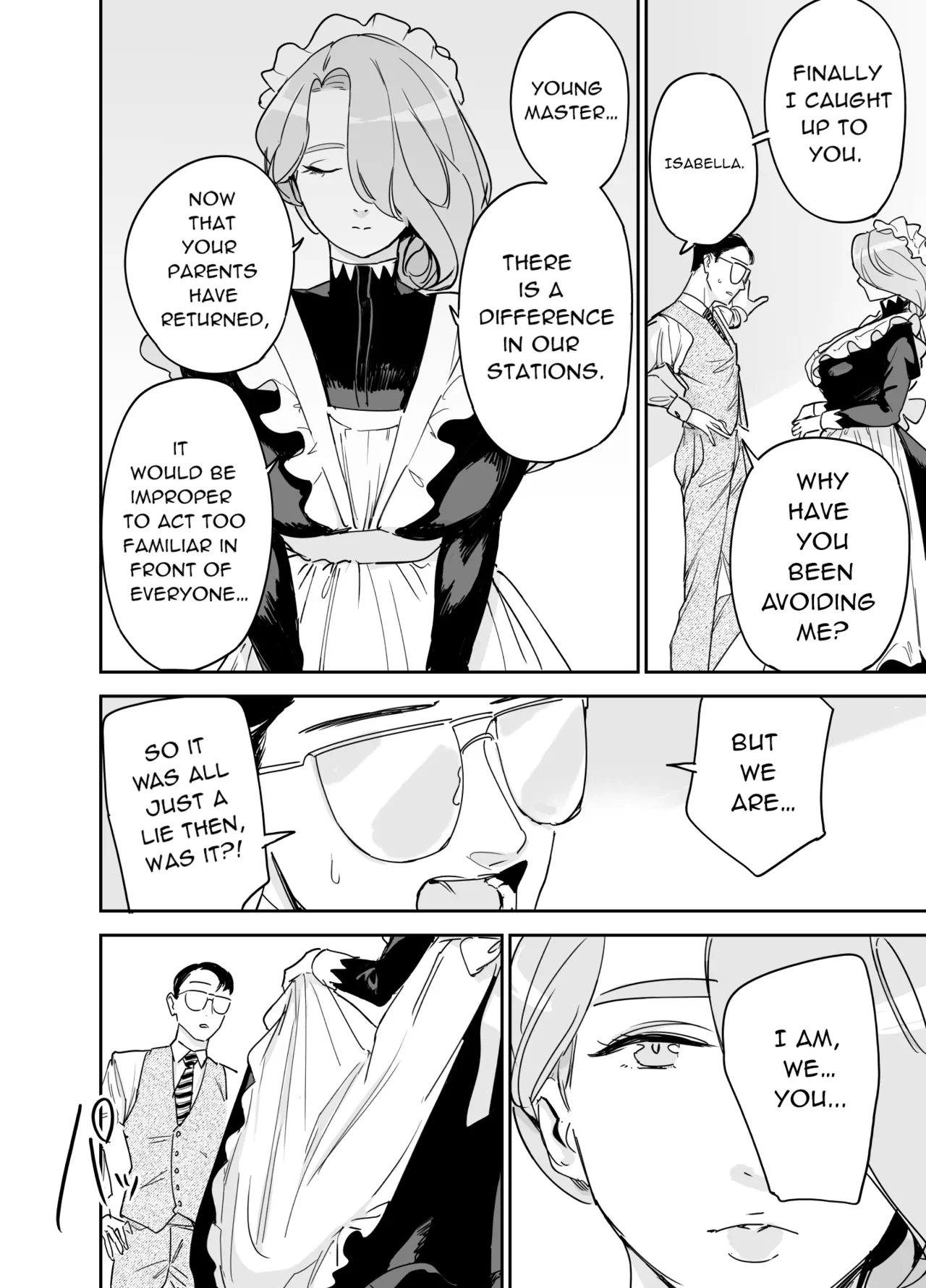[F no Kottoubako (Onizuka Frill)] Boku no Nurse Maid Isabella no Fudeoroshi ~Ochichi ga Goshomou nara Tanezuke kudasaimashi~ | My Nursemaid Isabella's First Time ~ If You Desire, Please Impregnate Me ~ [English] page 60 original parody - maid business suit hentai manga - read online free