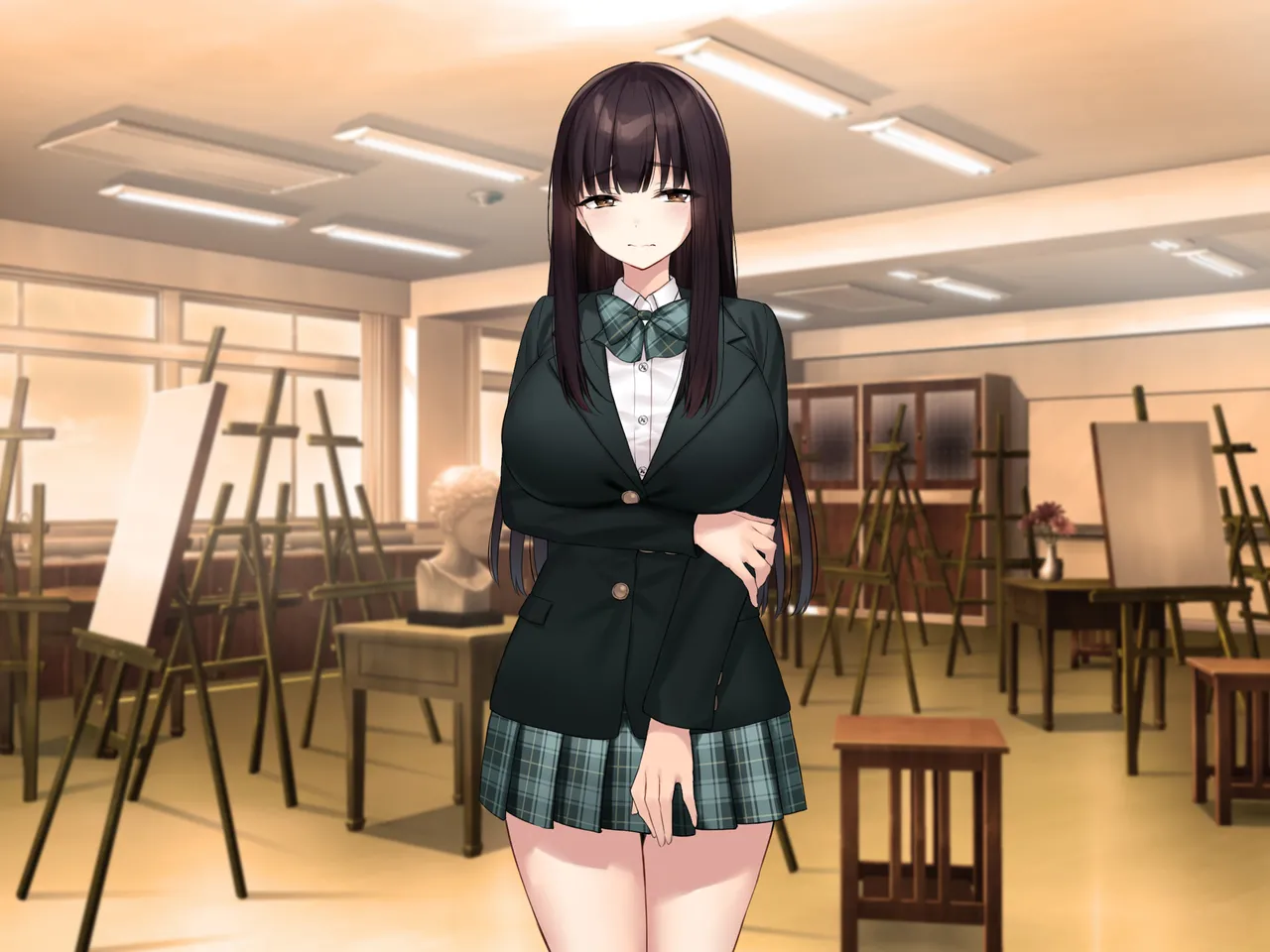 Kyonyuu na Senpai? Kyonyuu na Osananajimi? Futari to Harem H…suru? page 255 original parody - kissing big breasts hentai manga - read online free