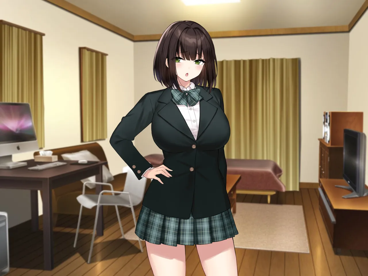 Kyonyuu na Senpai? Kyonyuu na Osananajimi? Futari to Harem H…suru? page 279 original parody - kissing big breasts hentai manga - read online free