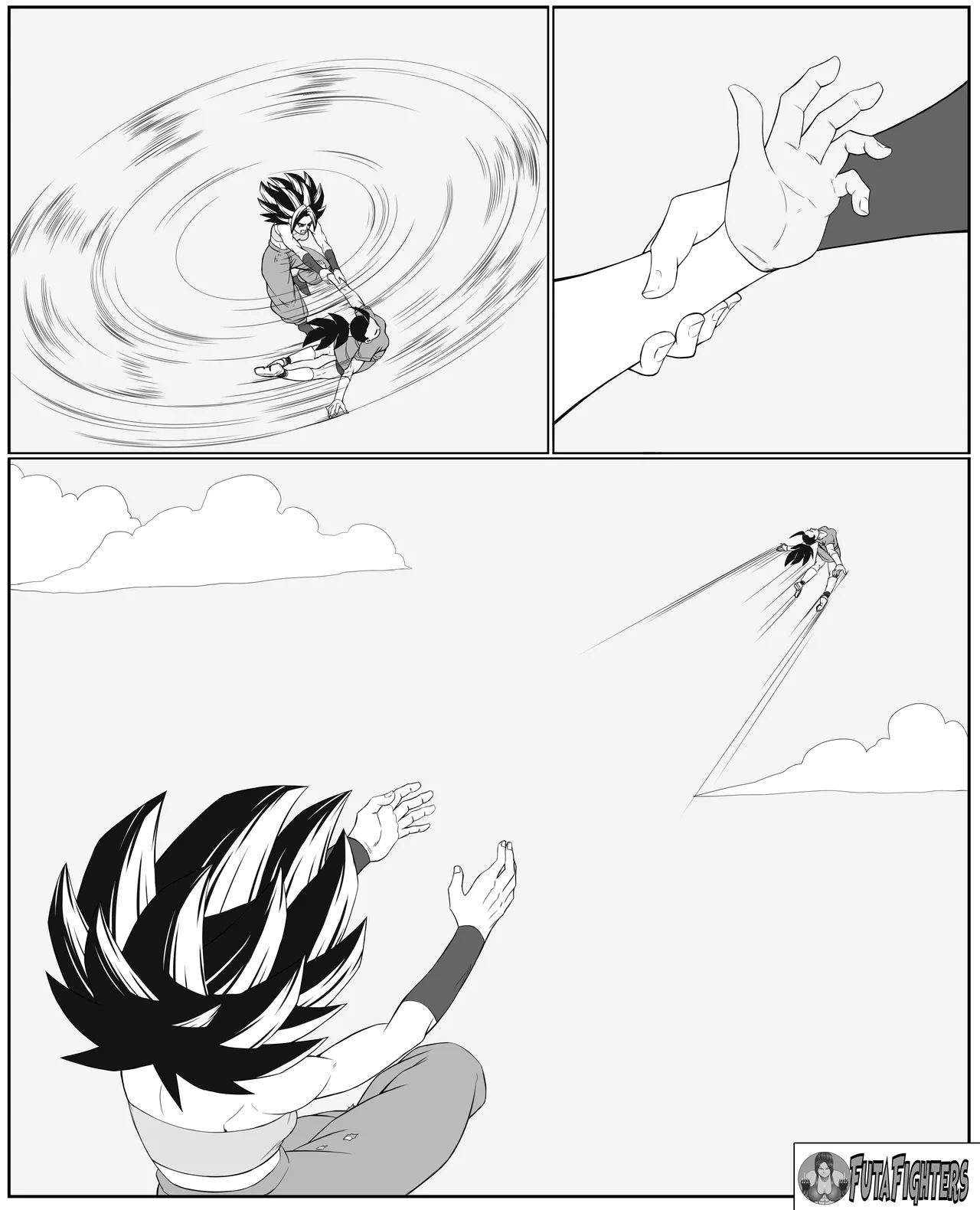 Caulifla vs Kale FutaFighters ongoing page 14 featuring kale dragon ball z parody - shemale catfight hentai manga - read online free