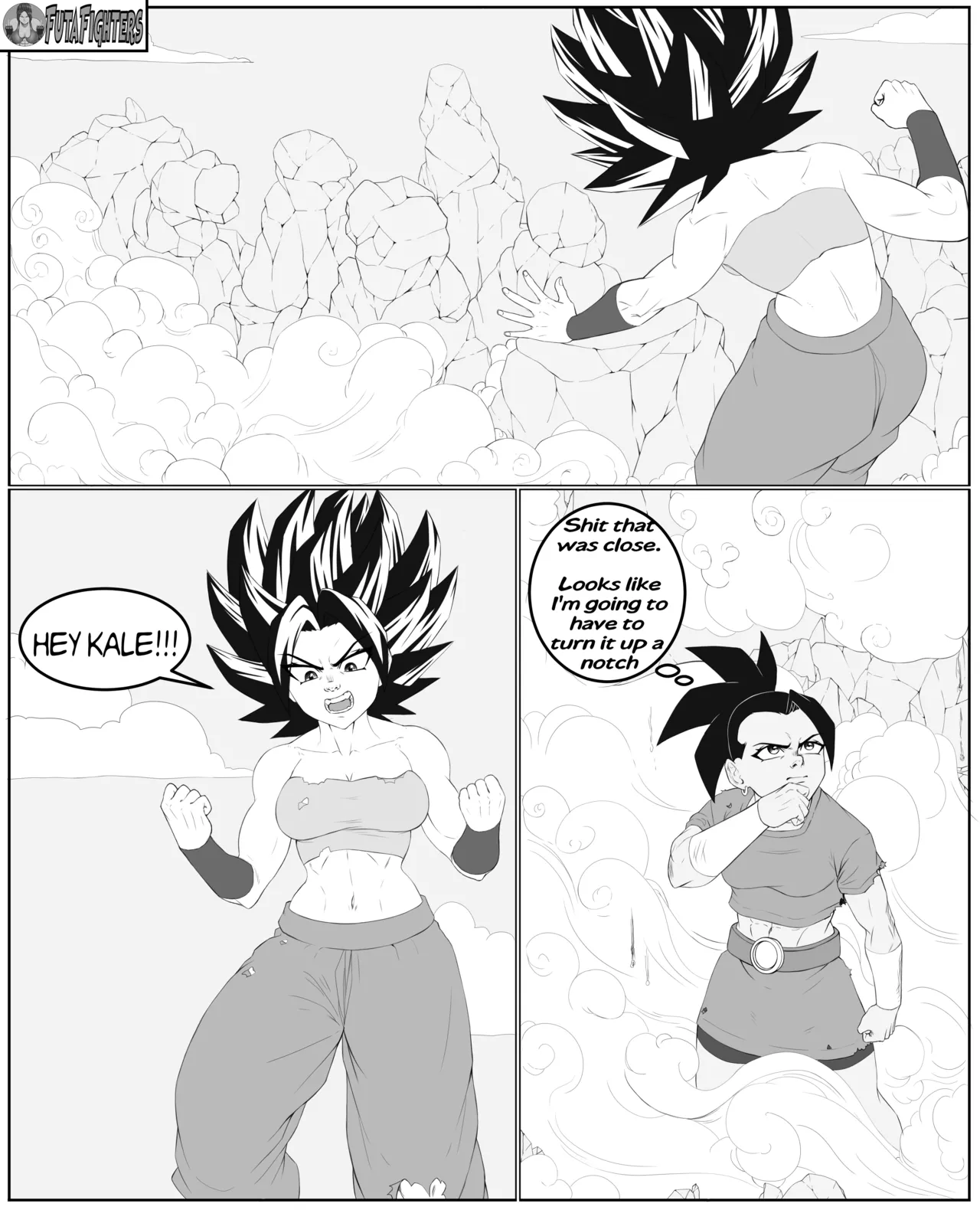 Caulifla vs Kale FutaFighters ongoing page 33 featuring caulifla dragon ball z parody - ryona shemale hentai manga - read online free