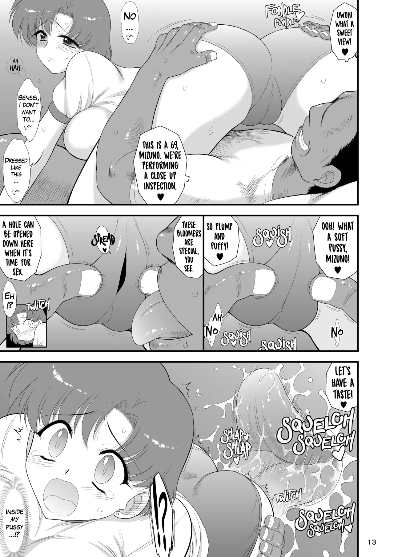 Saimin Ochi nante Mousou desu 2 | Hypnotism is Just Make-Believe 2 page 13 featuring sailor mercury sailor moon parody - sole female nakadashi hentai manga - read online free