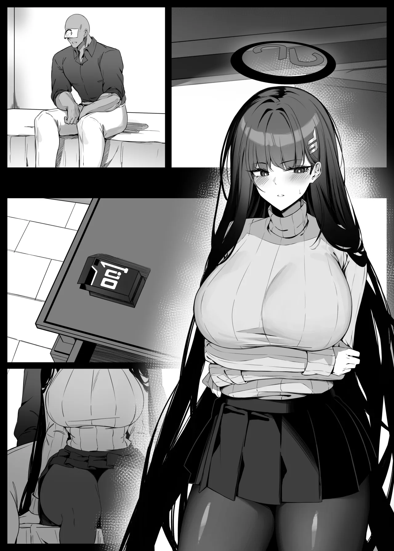 Rio wa Shitto Suru page 32 featuring sensei blue archive parody - squirting big breasts hentai manga - read online free