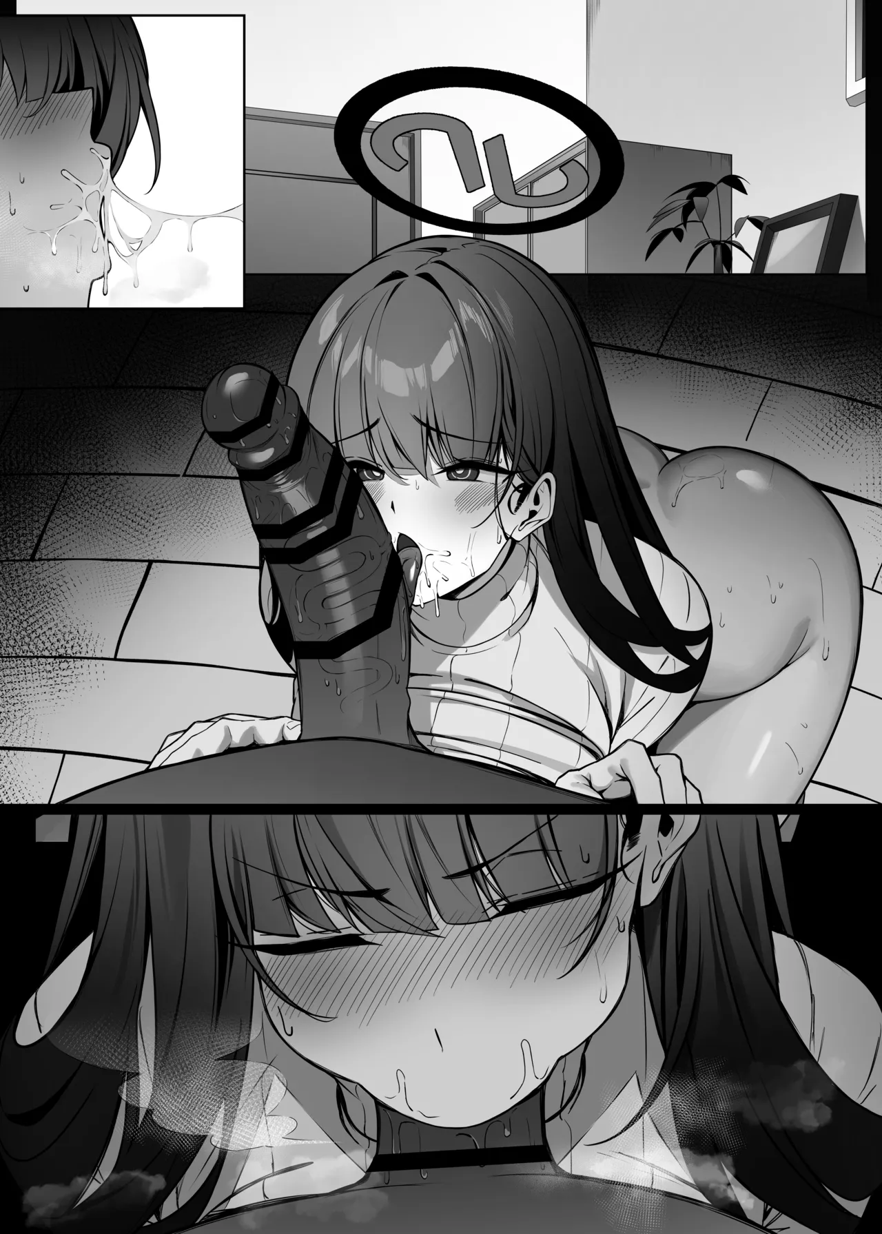 Rio wa Shitto Suru page 45 featuring sensei blue archive parody - squirting big breasts hentai manga - read online free