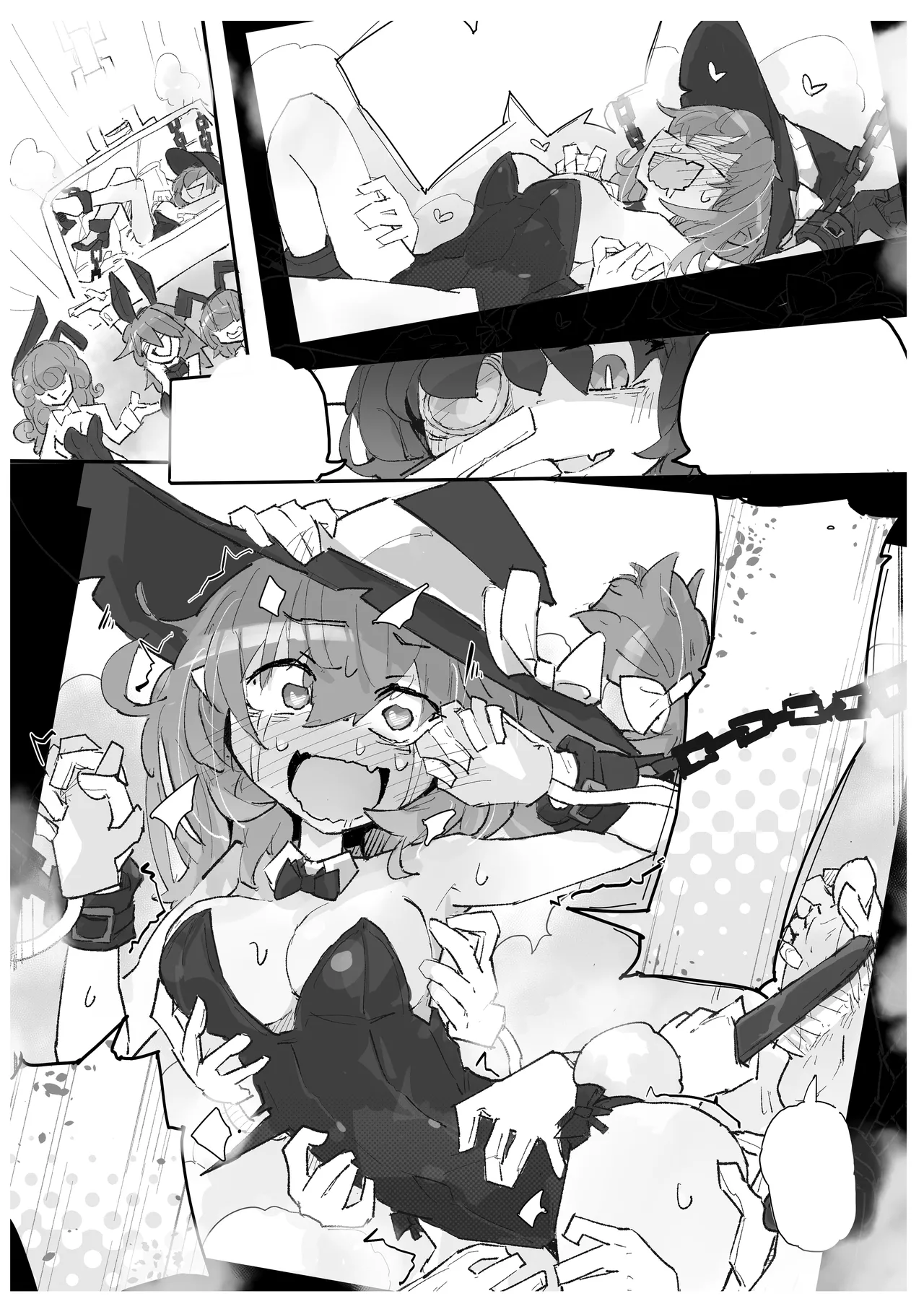 Majo to Kusuguri Majutsu Show page 11 original parody - bunny girl bondage hentai manga - read online free