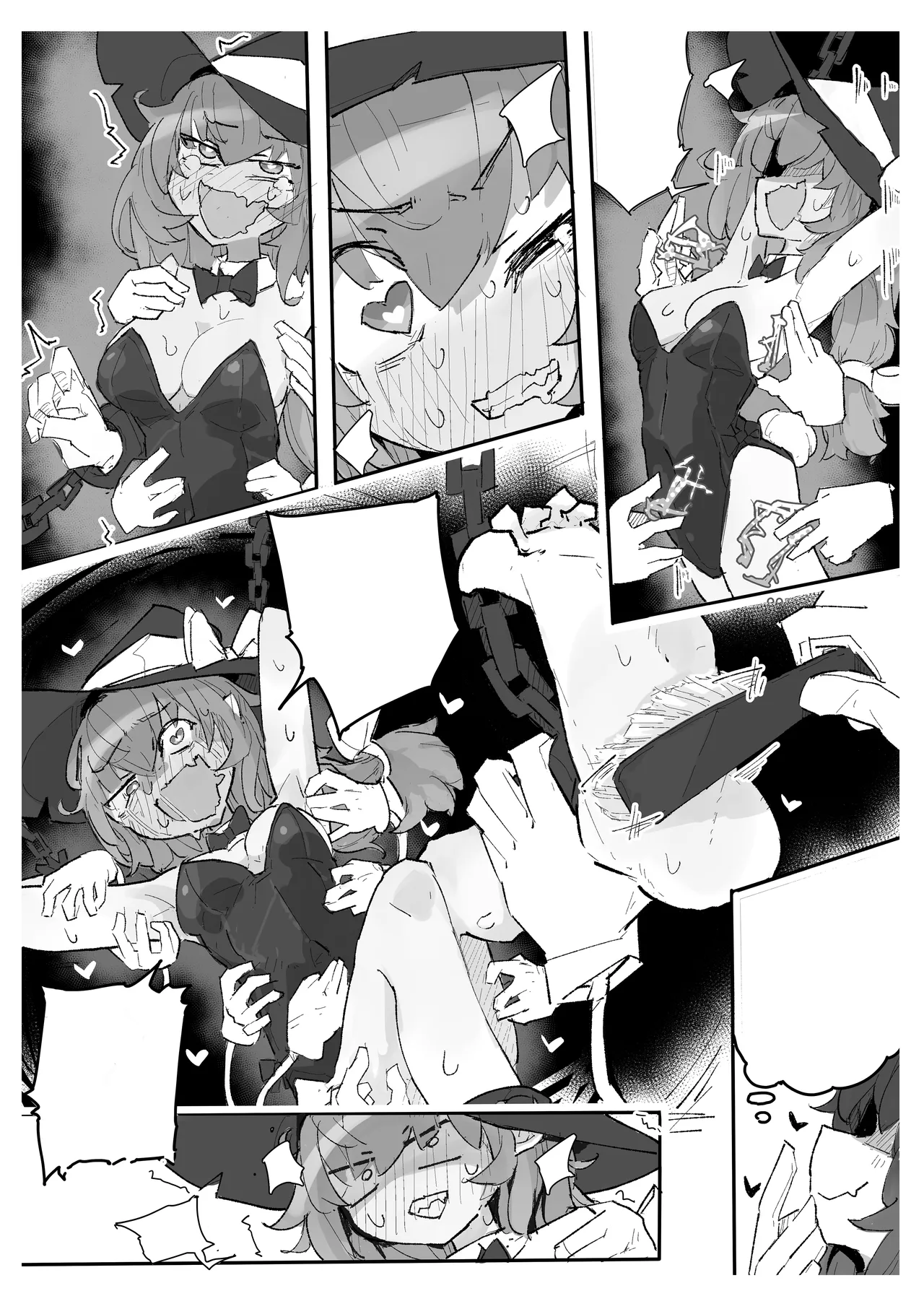 Majo to Kusuguri Majutsu Show page 13 original parody - bunny girl bondage hentai manga - read online free