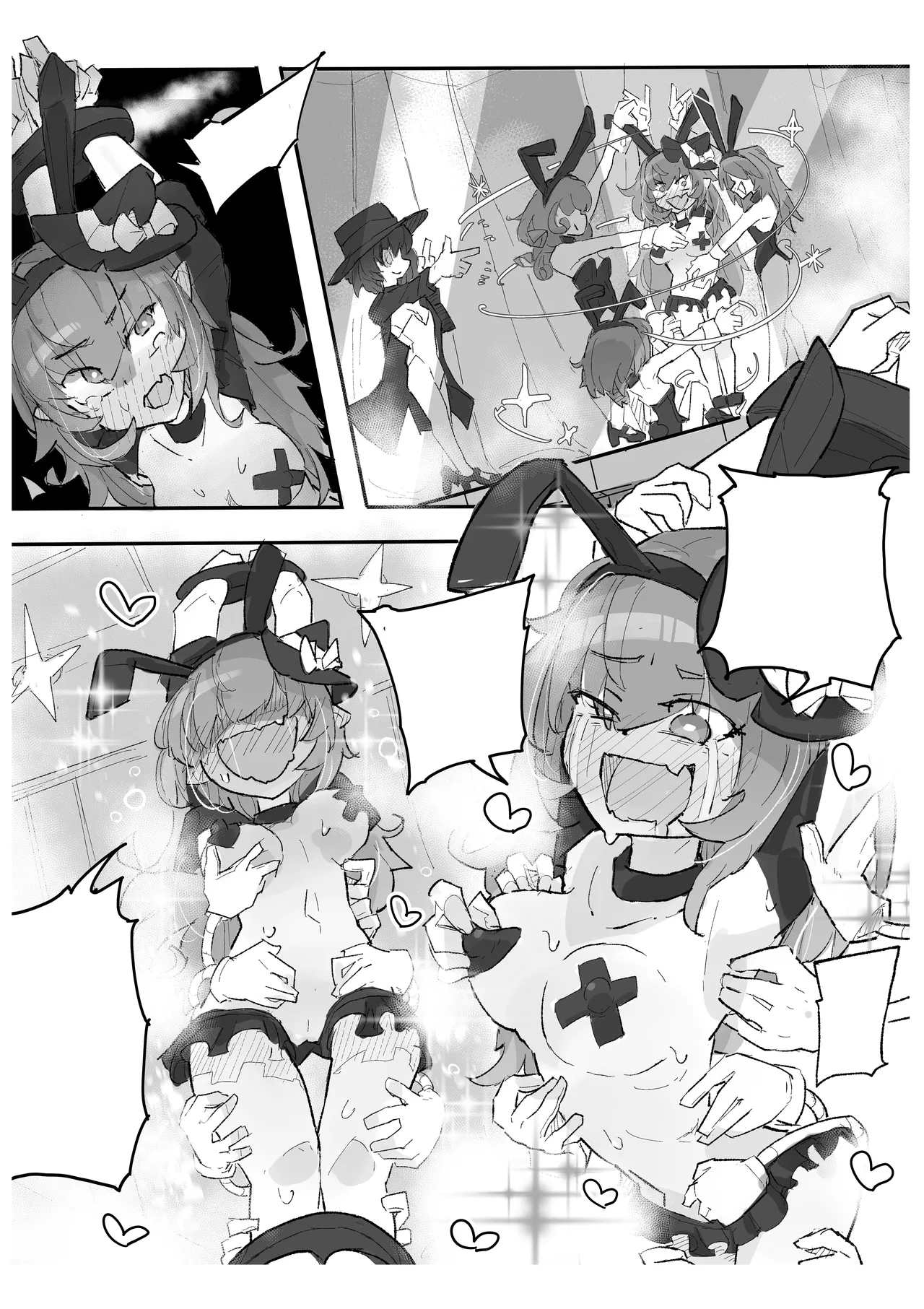 Majo to Kusuguri Majutsu Show page 18 original parody - bunny girl bondage hentai manga - read online free