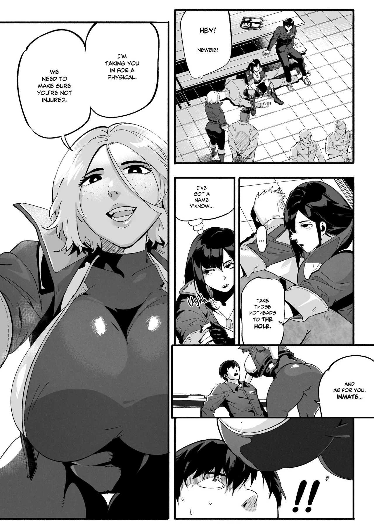 WaifuSplit [Ryopie]  A-Block CH1 page 19 original parody - sweating big breasts hentai manga - read online free