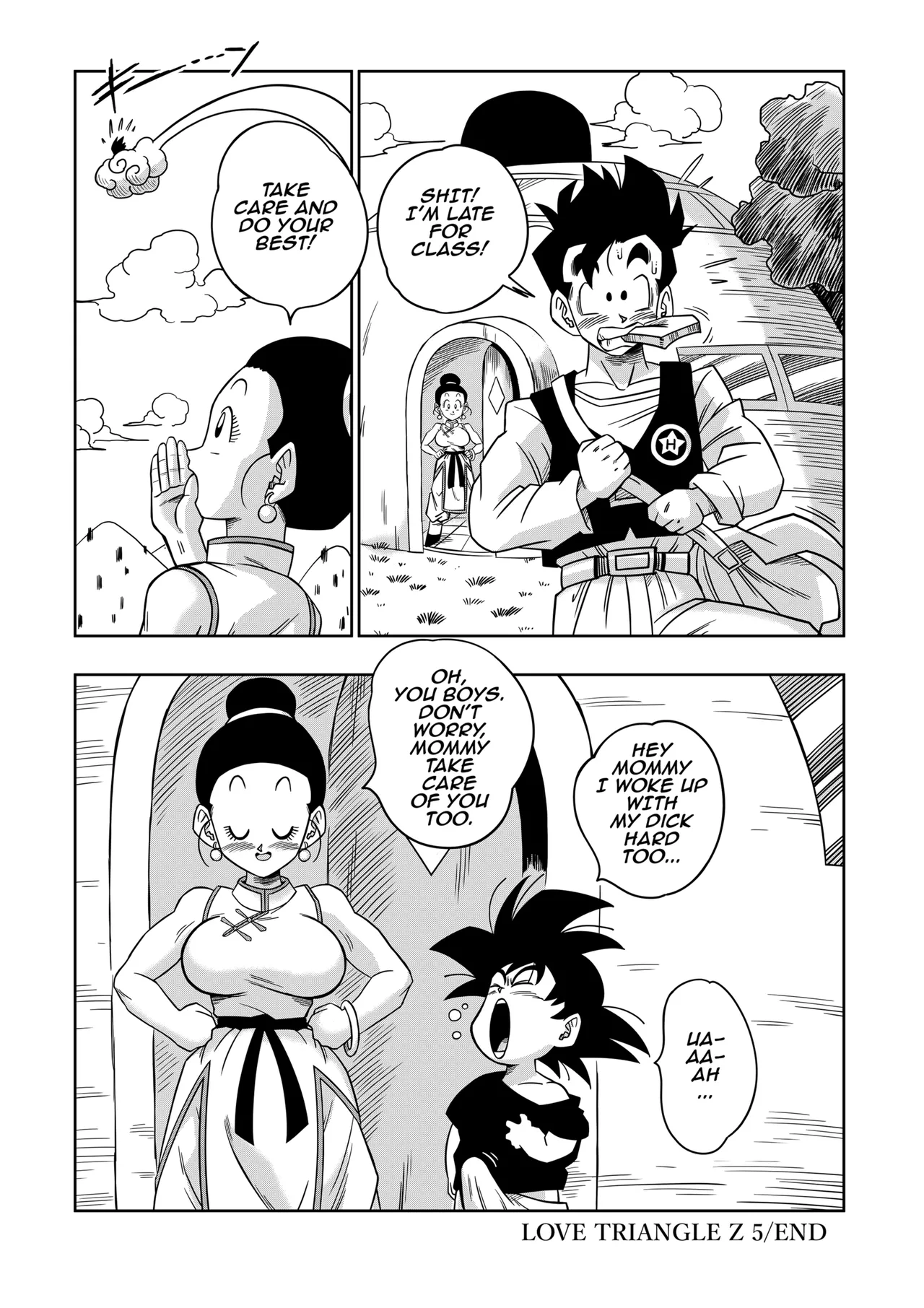 LOVE TRIANGLE Z PART 5 page 18 featuring son gohan dragon ball z parody - sole female sole male hentai manga - read online free
