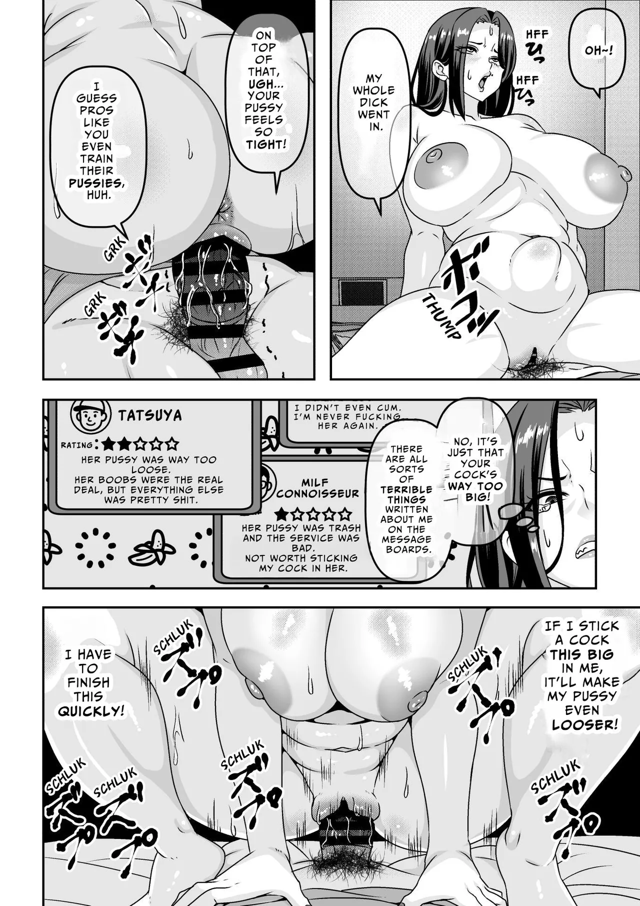 [Waribashi Kouka] Ore ga Seigou na no o Shirazu ni Tsuki Ichi Man de Yarihoudai no Subscription Keiyaku o Musun de shimatta Funinki Fuuzokujou Oba-san | Unpopular Prostitute Signs An All-I-Can-Fuck Monthly Subscription Not Knowing I'm A Total Horndog [English] [Reforged] page 21 original parody - squirting milf hentai manga - read online free