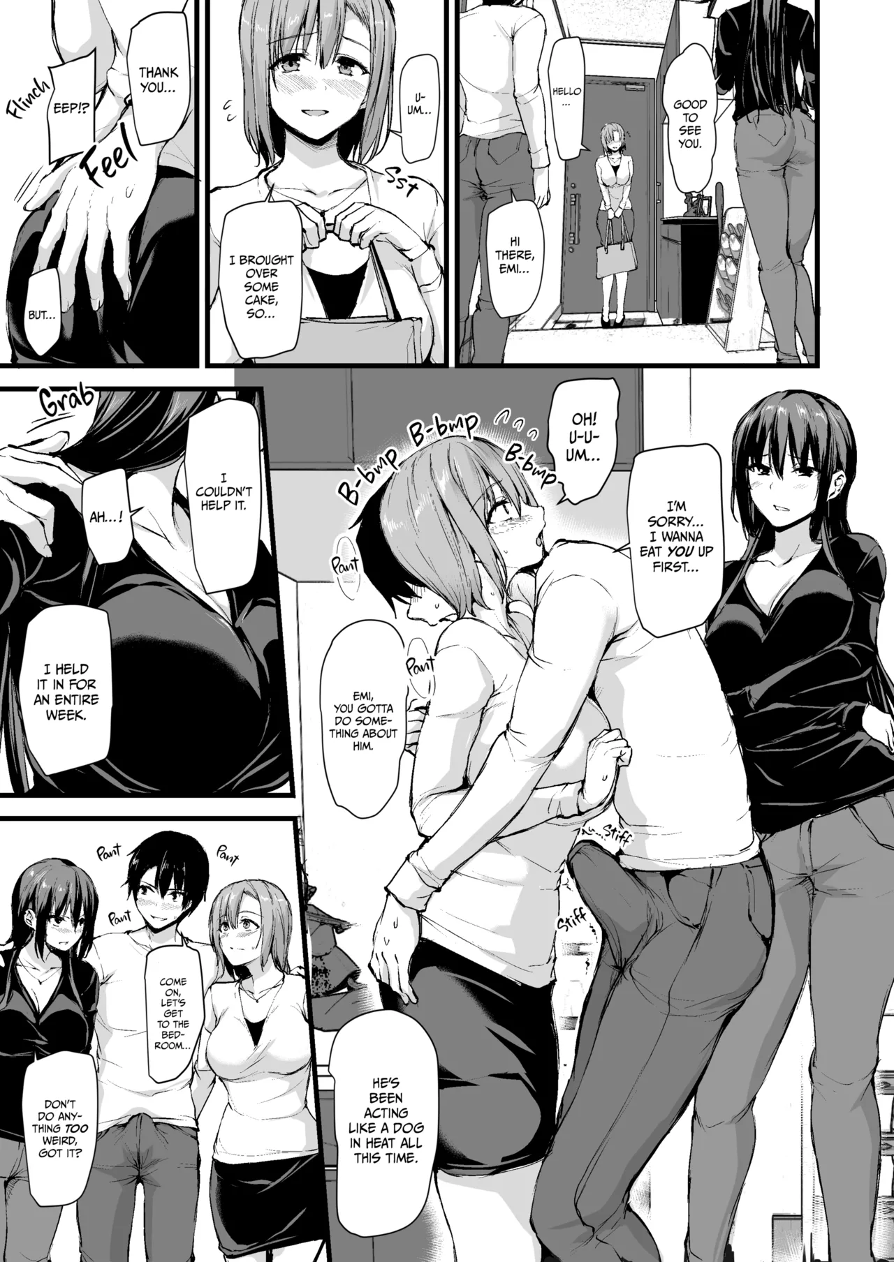Kyonyuu Ga Futariinai To Bokkishinai Otto No Tame Ni Tomodachi O Tsuretekita Tsuma Chapter 1-3 page 28 - sole male paizuri hentai manga - read online free