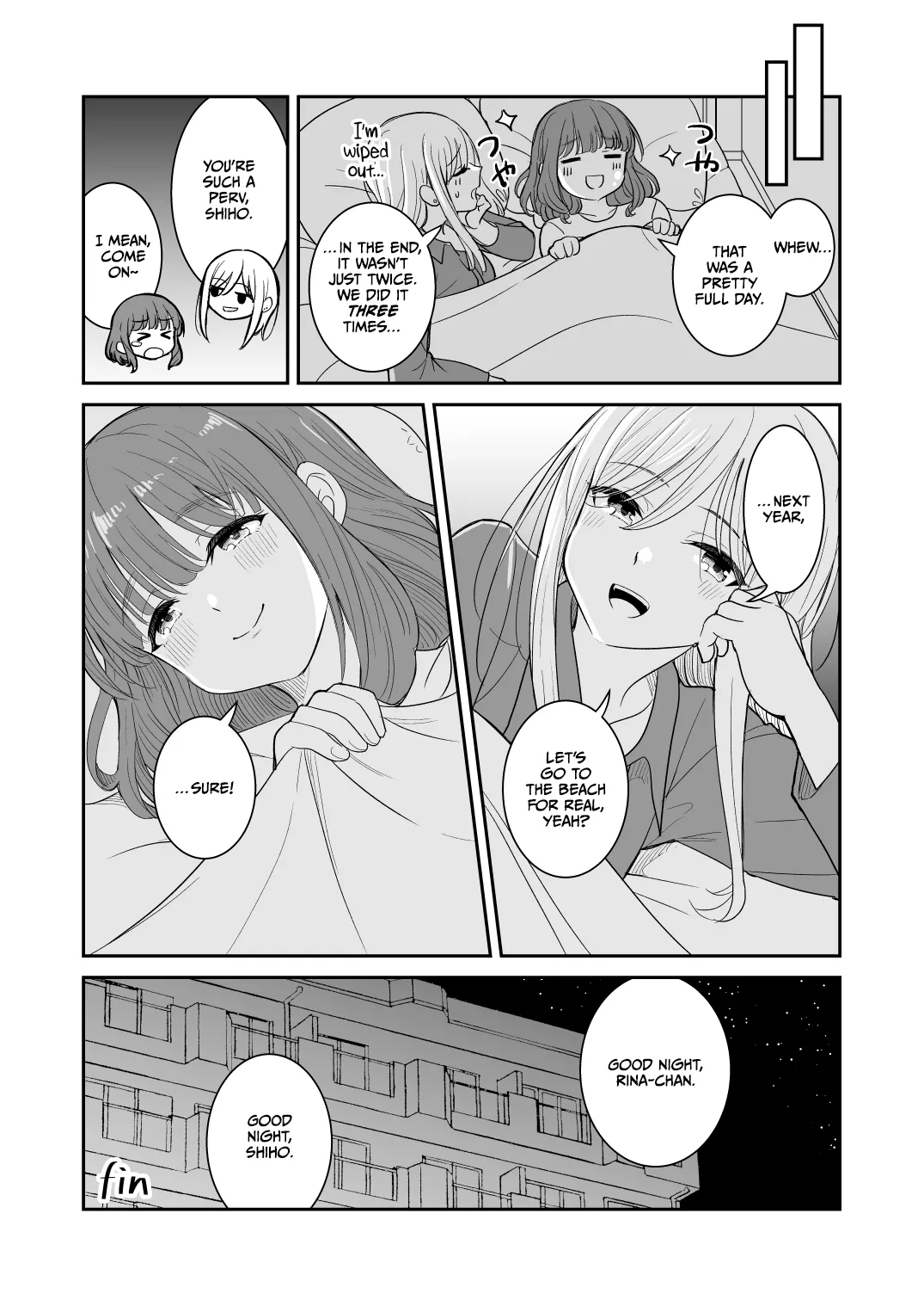 Natsu ga Owaredo page 18 original parody - swimsuit yuri hentai manga - read online free