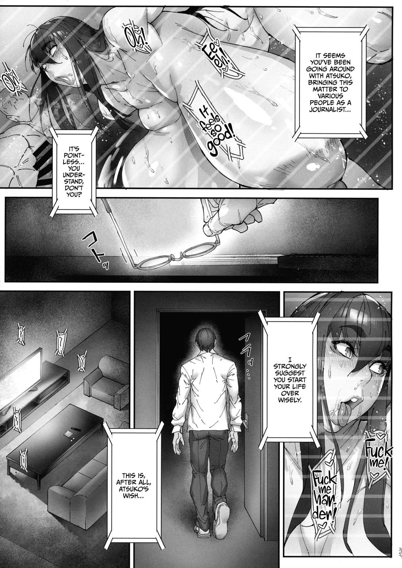 (C104) [Kocho Kocho Koukou (Bonten)] Nyuujoku no Ori ~Hitozuma Sousakan Atsuko~ San [English] [CulturedCommissions] page 34 original parody - futanari big breasts hentai manga - read online free