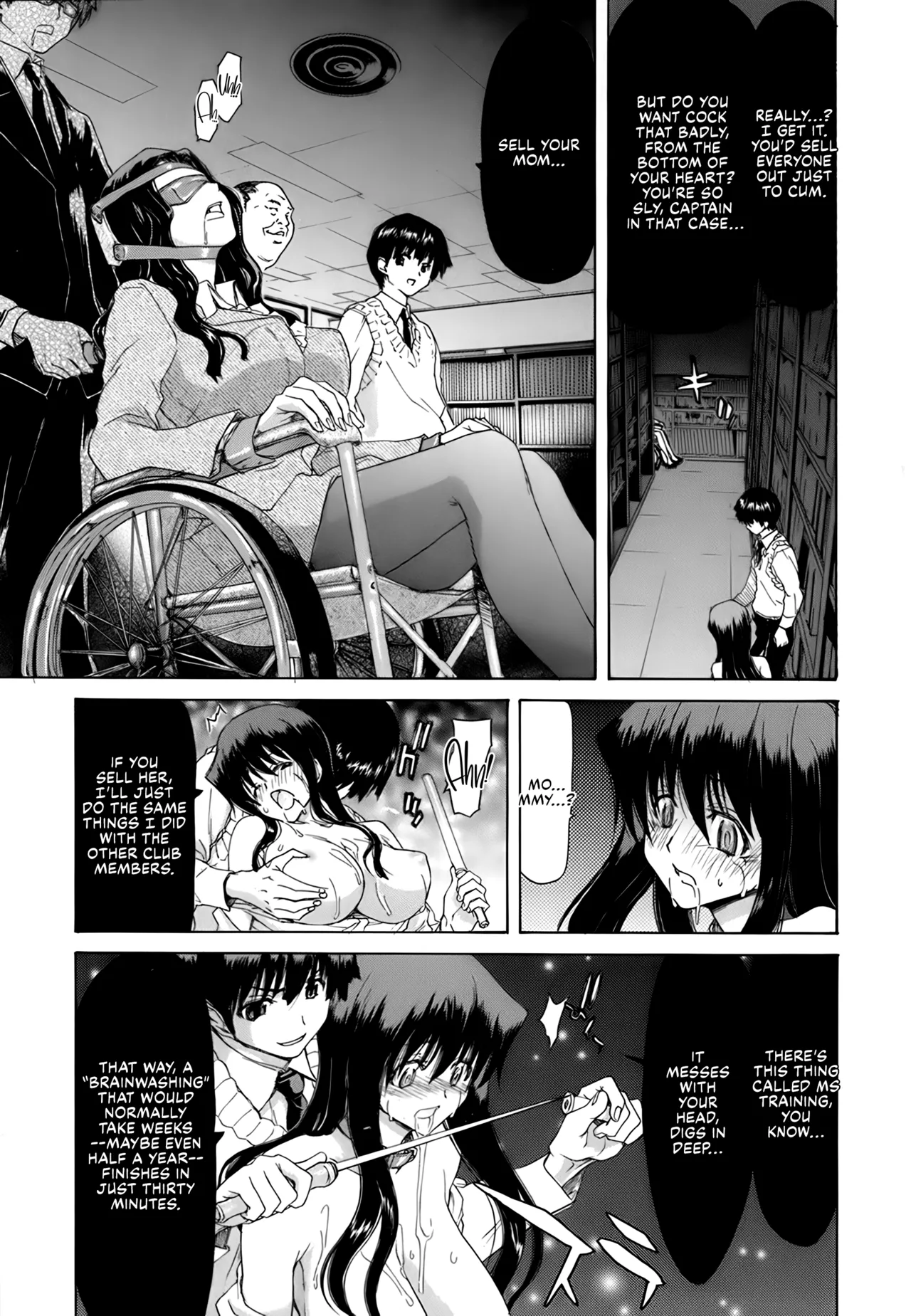 Rakuin Gakuen page 159 - blindfold stockings hentai manga - read online free