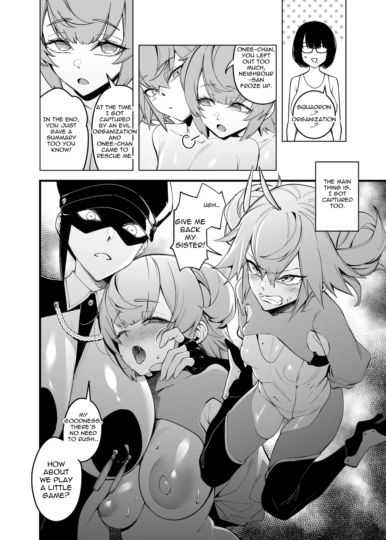 Otonari no Futago wa Yami Soshiki ni Nikutai Kaizou Sareta Moto Seigi Sentai Member Deshita | The Twins Next Door were Former Super Sentai Members who had their Bodies Remodelled - Page 9
