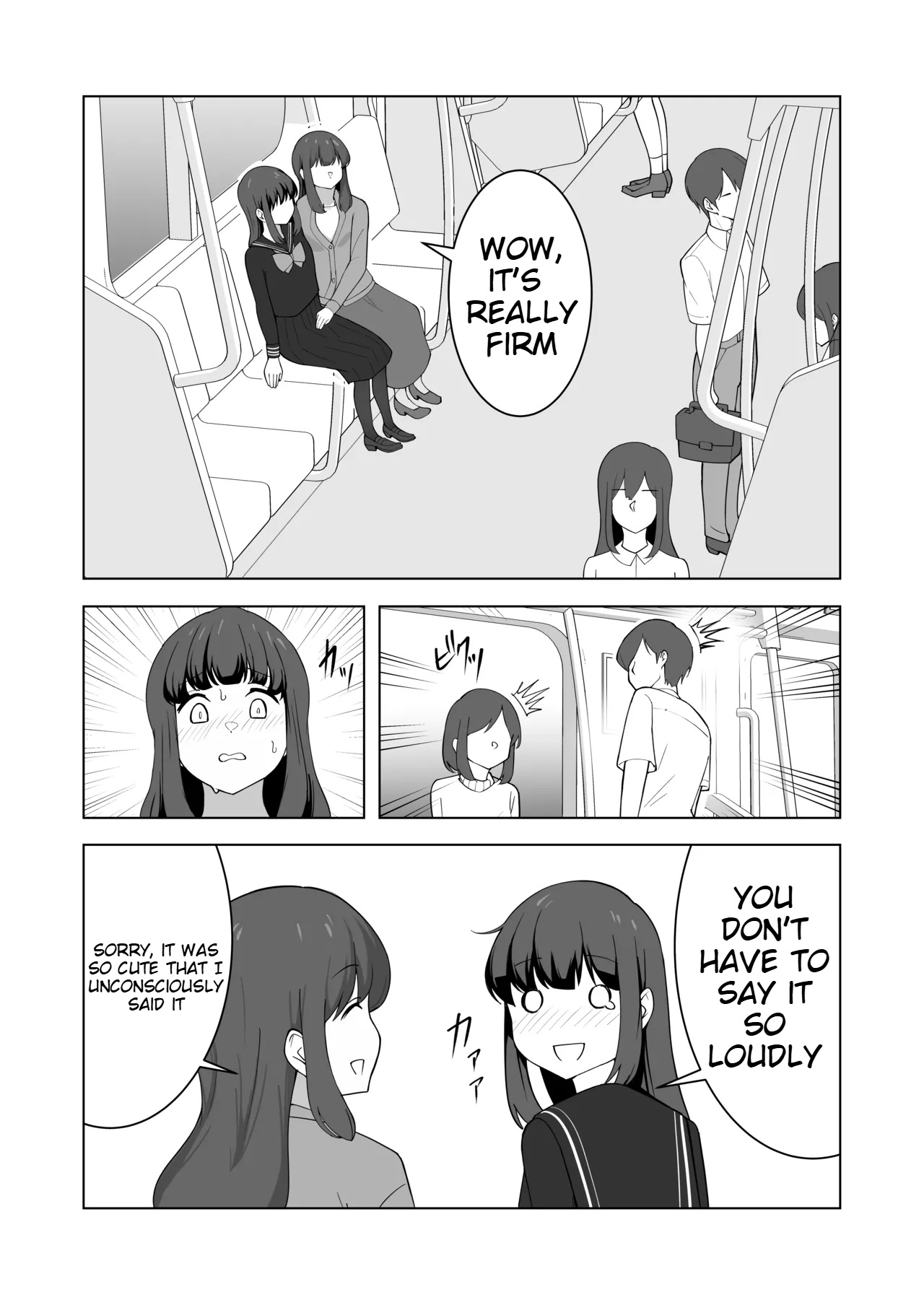 Gaman Ressha ni Nottemita! page 35 original parody - females only schoolgirl uniform hentai manga - read online free