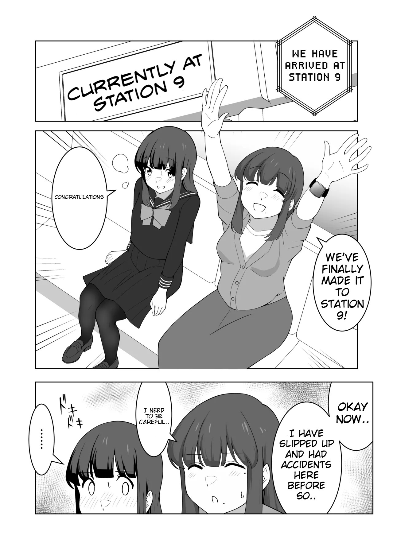 Gaman Ressha ni Nottemita! page 39 original parody - females only schoolgirl uniform hentai manga - read online free