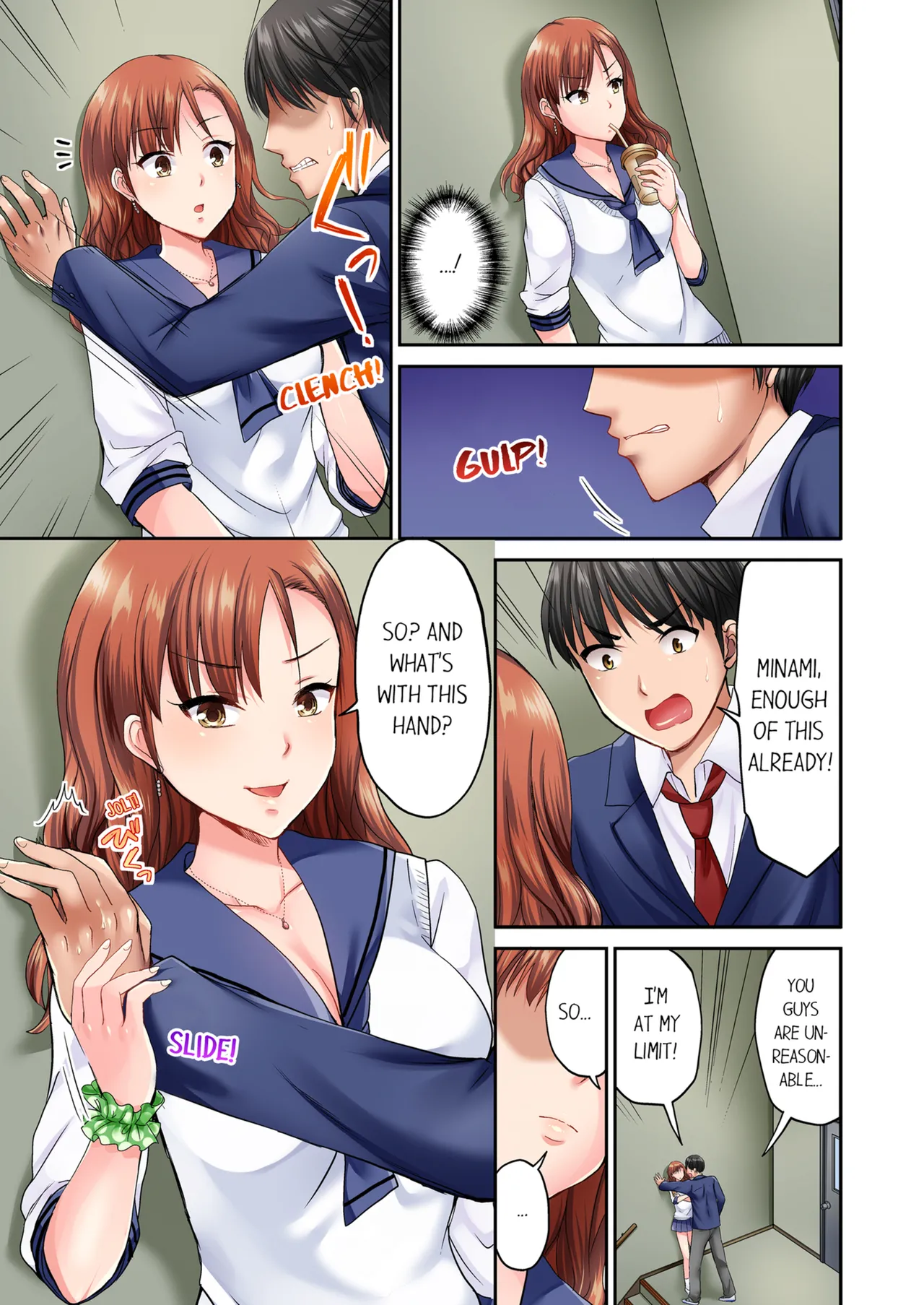Pashiri no Shita Teku, Yabaitte... ~ Ebi Sori Iki Suru Namaiki Gyaru | Bullied Boy's Tongue Revenge Vol.1-4 page 12 - sole male full color hentai manga - read online free