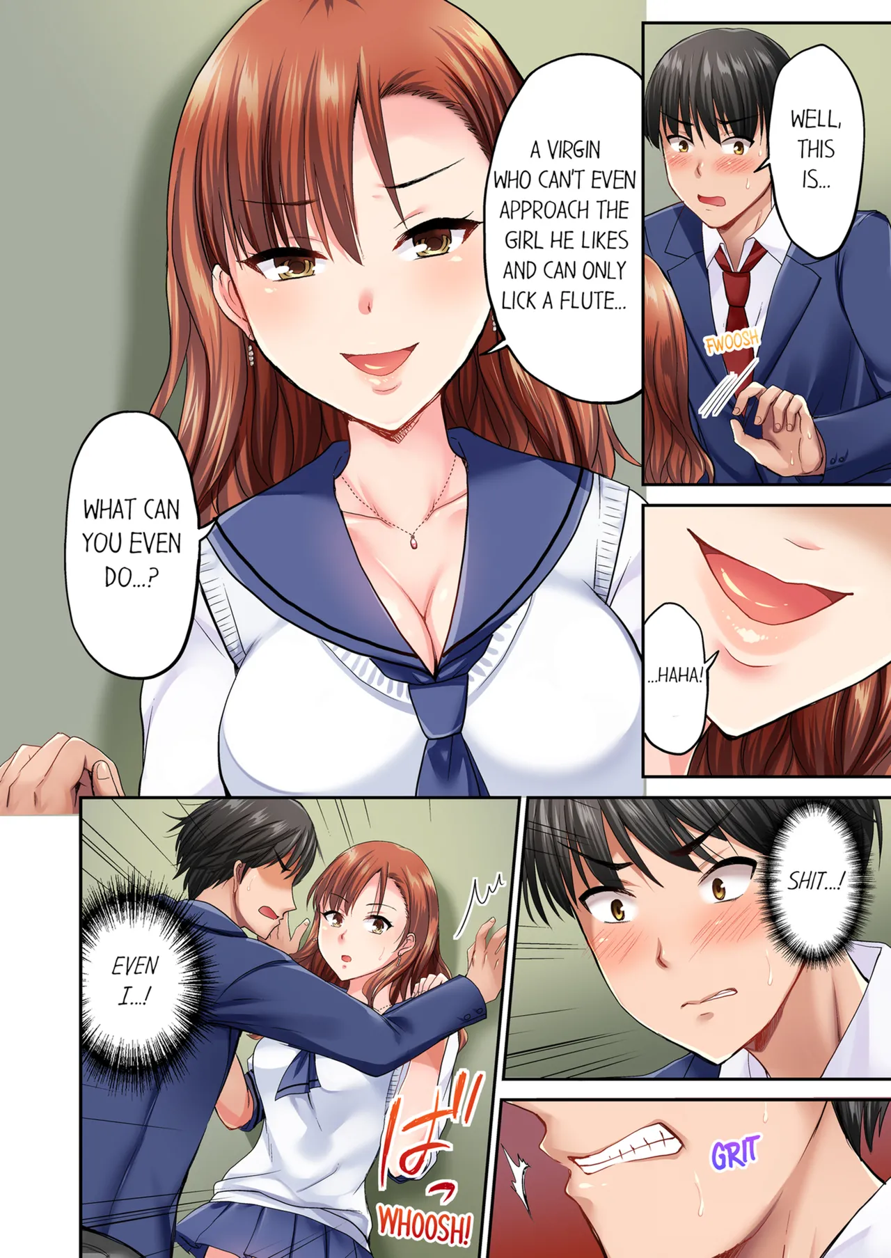 Pashiri no Shita Teku, Yabaitte... ~ Ebi Sori Iki Suru Namaiki Gyaru | Bullied Boy's Tongue Revenge Vol.1-4 page 13 - sole male full color hentai manga - read online free