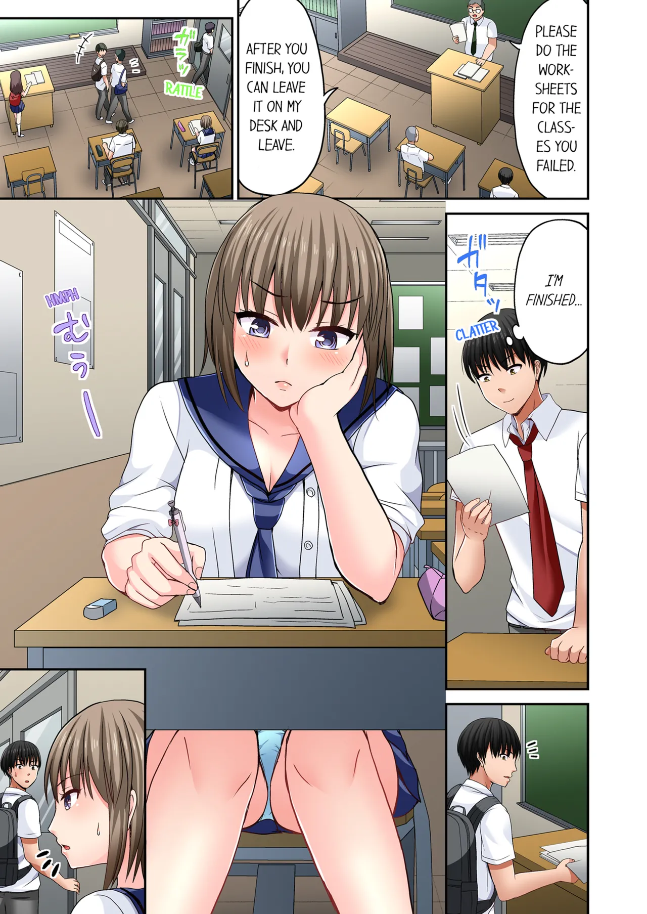 Pashiri no Shita Teku, Yabaitte... ~ Ebi Sori Iki Suru Namaiki Gyaru | Bullied Boy's Tongue Revenge Vol.1-4 page 176 - sole male full color hentai manga - read online free