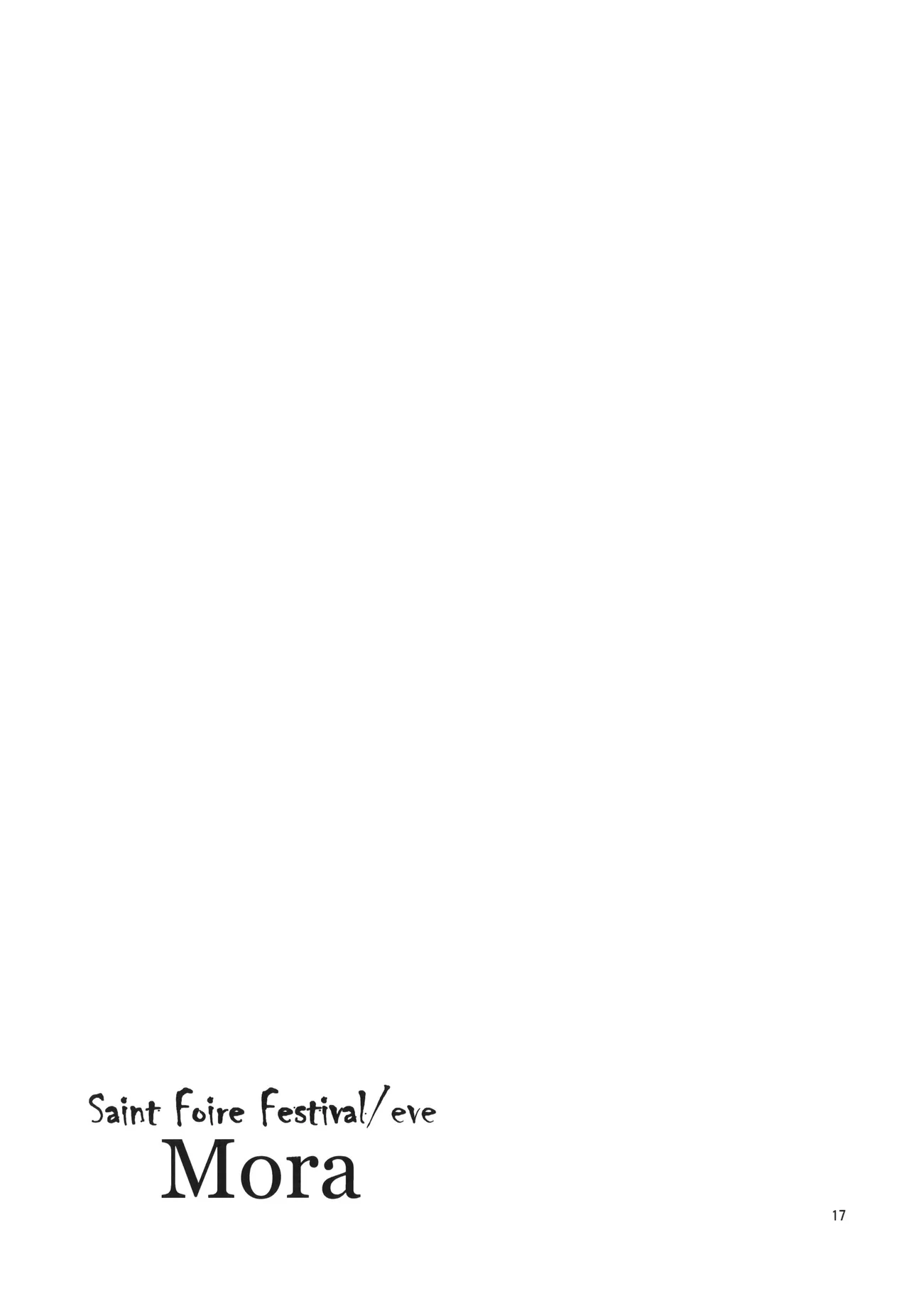 Saint Foire Festival eve - Mora page 16 original parody - big breasts blowjob hentai manga - read online free