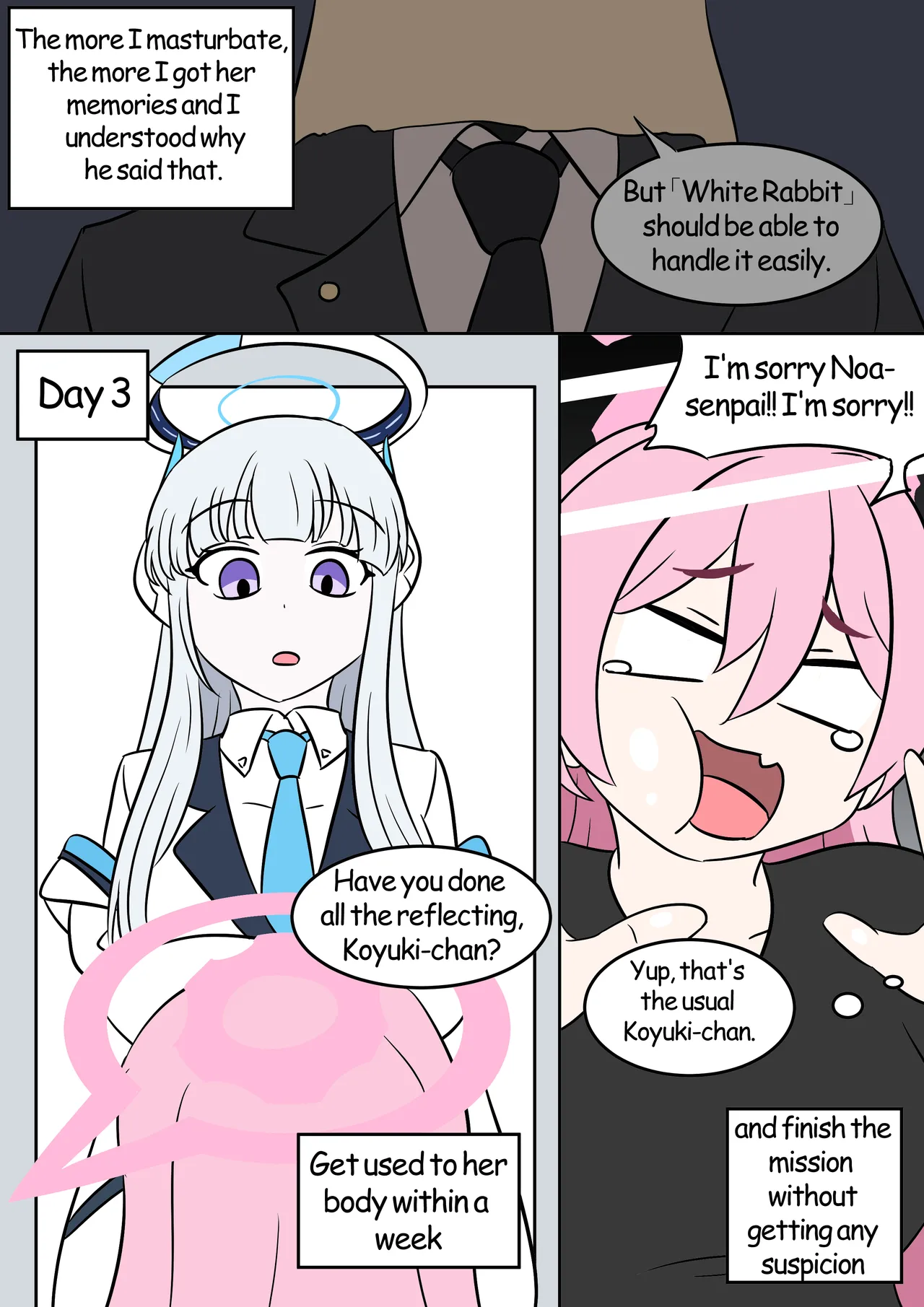 Koyuki Hacking page 11 featuring noa ushio blue archive parody - kemonomimi very long hair hentai manga - read online free