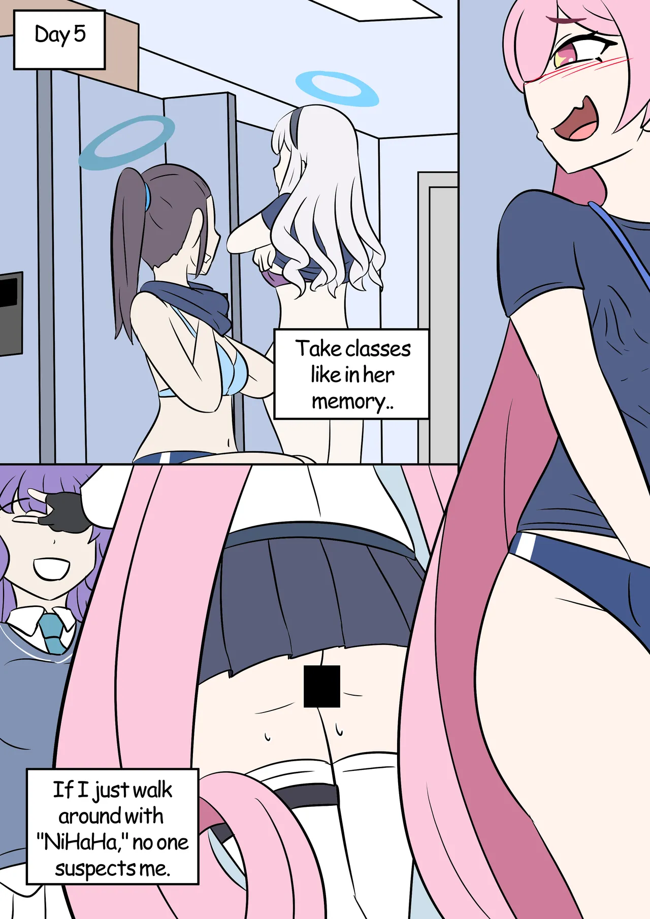 Koyuki Hacking page 14 featuring yuuka hayase blue archive parody - sweating masturbation hentai manga - read online free