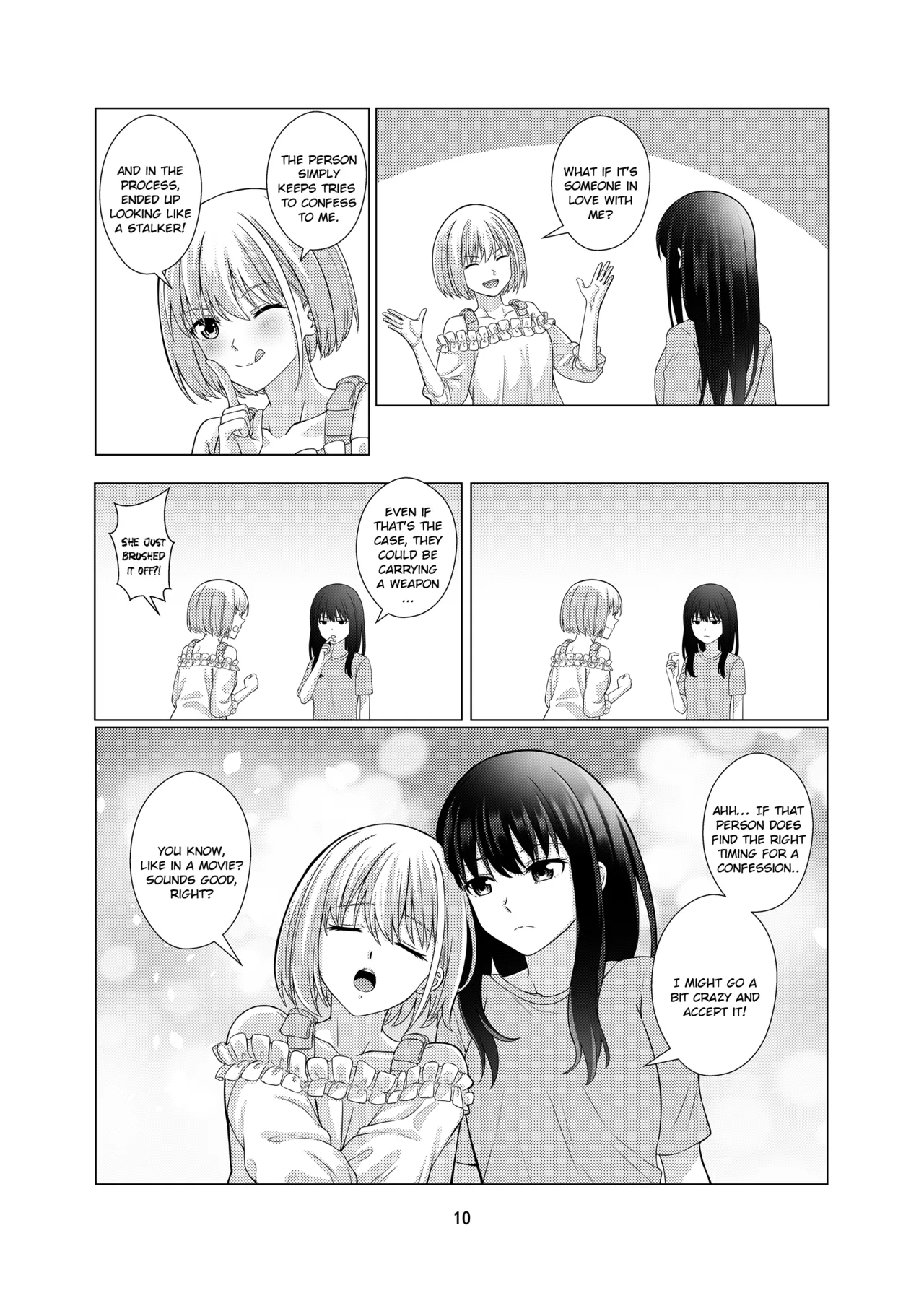 My Sweet Bodyguard page 11 featuring chisato nishikigi lycoris recoil parody - yuri kissing hentai manga - read online free