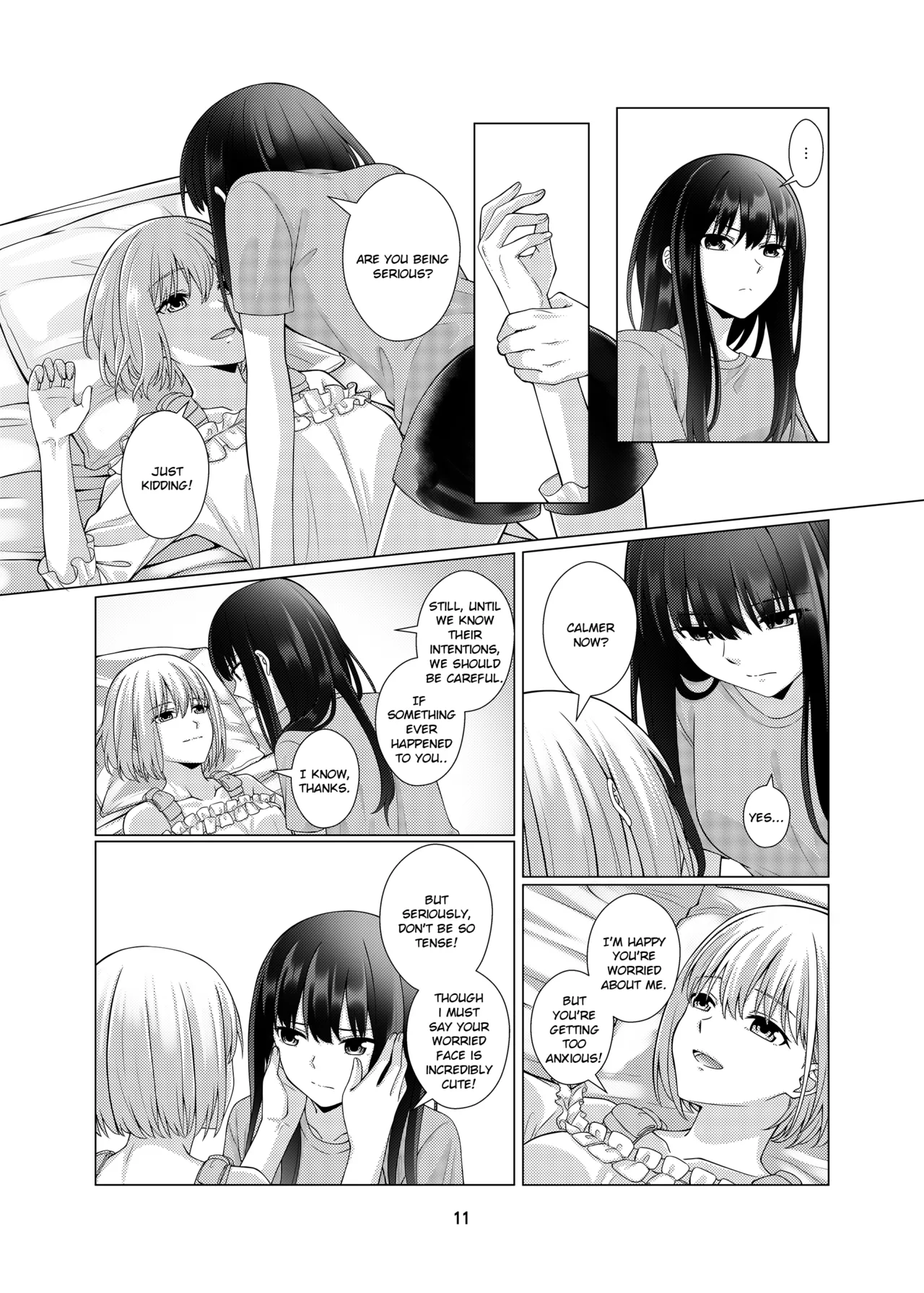 My Sweet Bodyguard page 12 featuring chisato nishikigi lycoris recoil parody - yuri kissing hentai manga - read online free