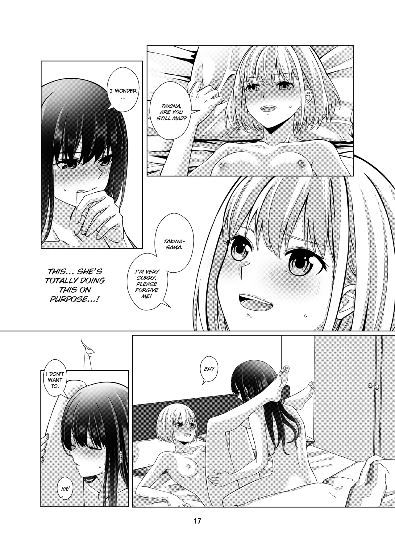 My Sweet Bodyguard page 18 featuring chisato nishikigi lycoris recoil parody - yuri kissing hentai manga - read online free