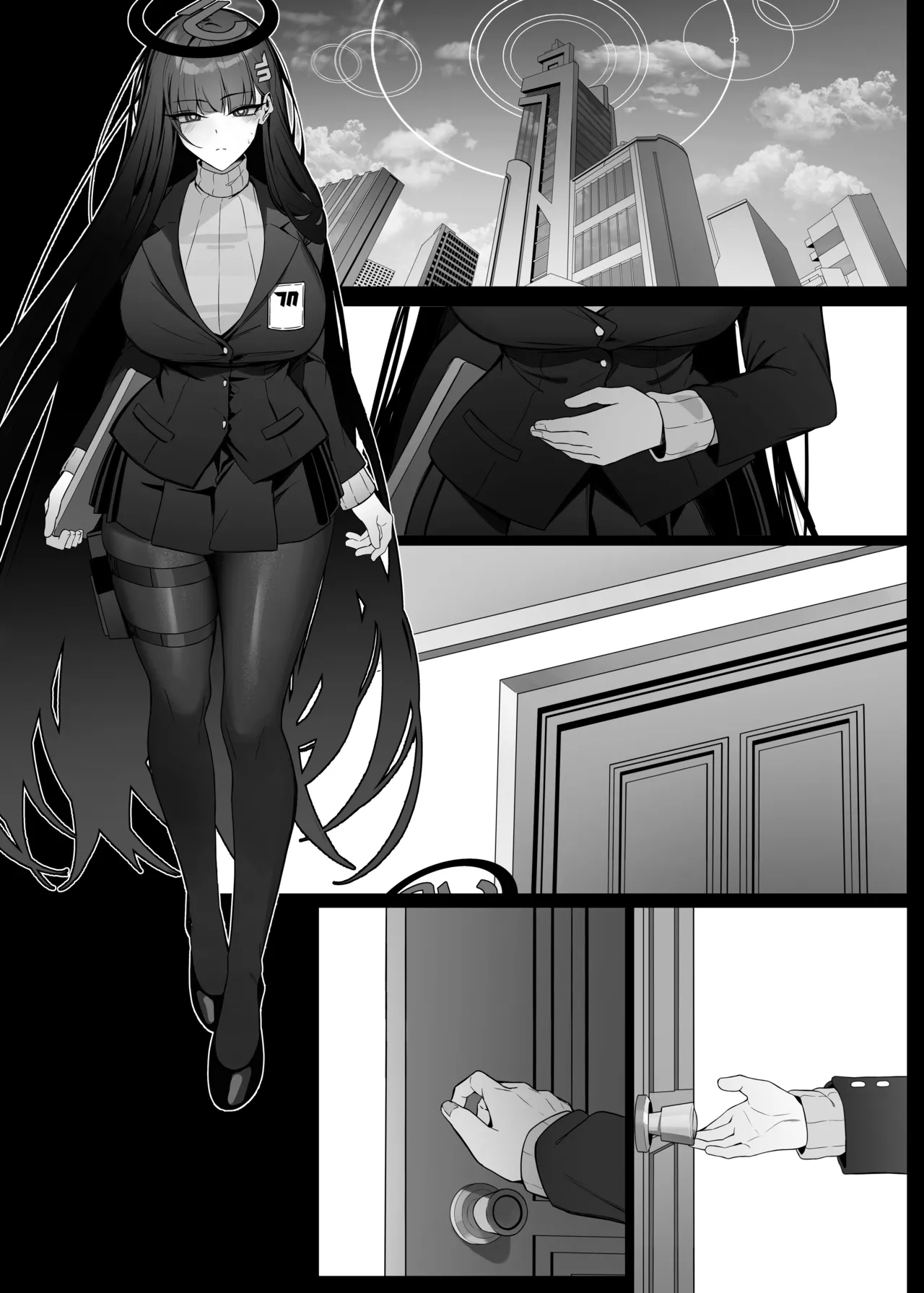 莉音她嫉妒万分 莉音的夏莱值日日记♥ page 54 featuring yuuka hayase blue archive parody - squirting kissing hentai manga - read online free