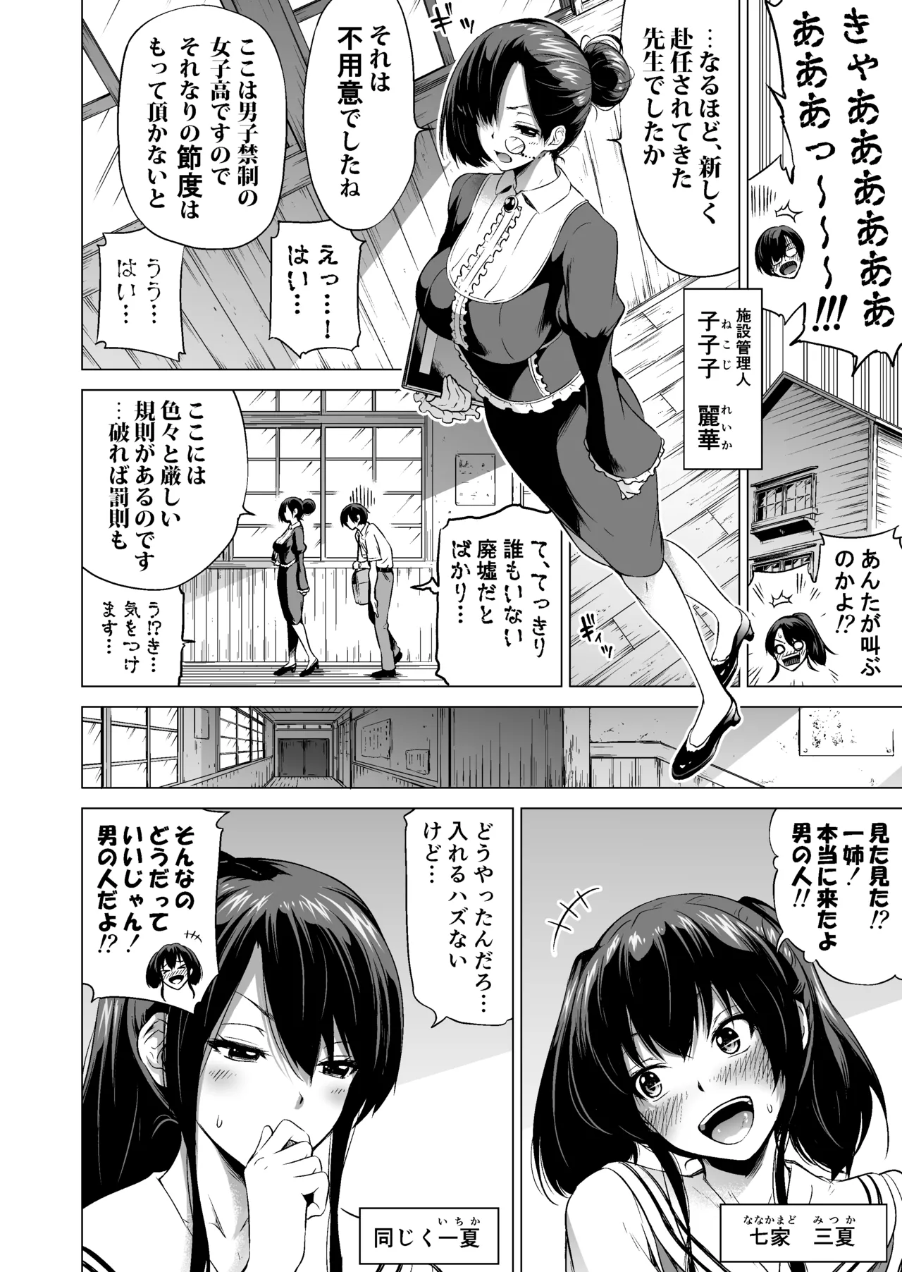 [Akatsuki Myuuto] Nanaka no Rakuen ~Inaka no Gakkou de Bishoujo Harem~ Soushuuhen Zenpen (Rikka no Niwa) page 13 original parody - sole male soushuuhen hentai manga - read online free