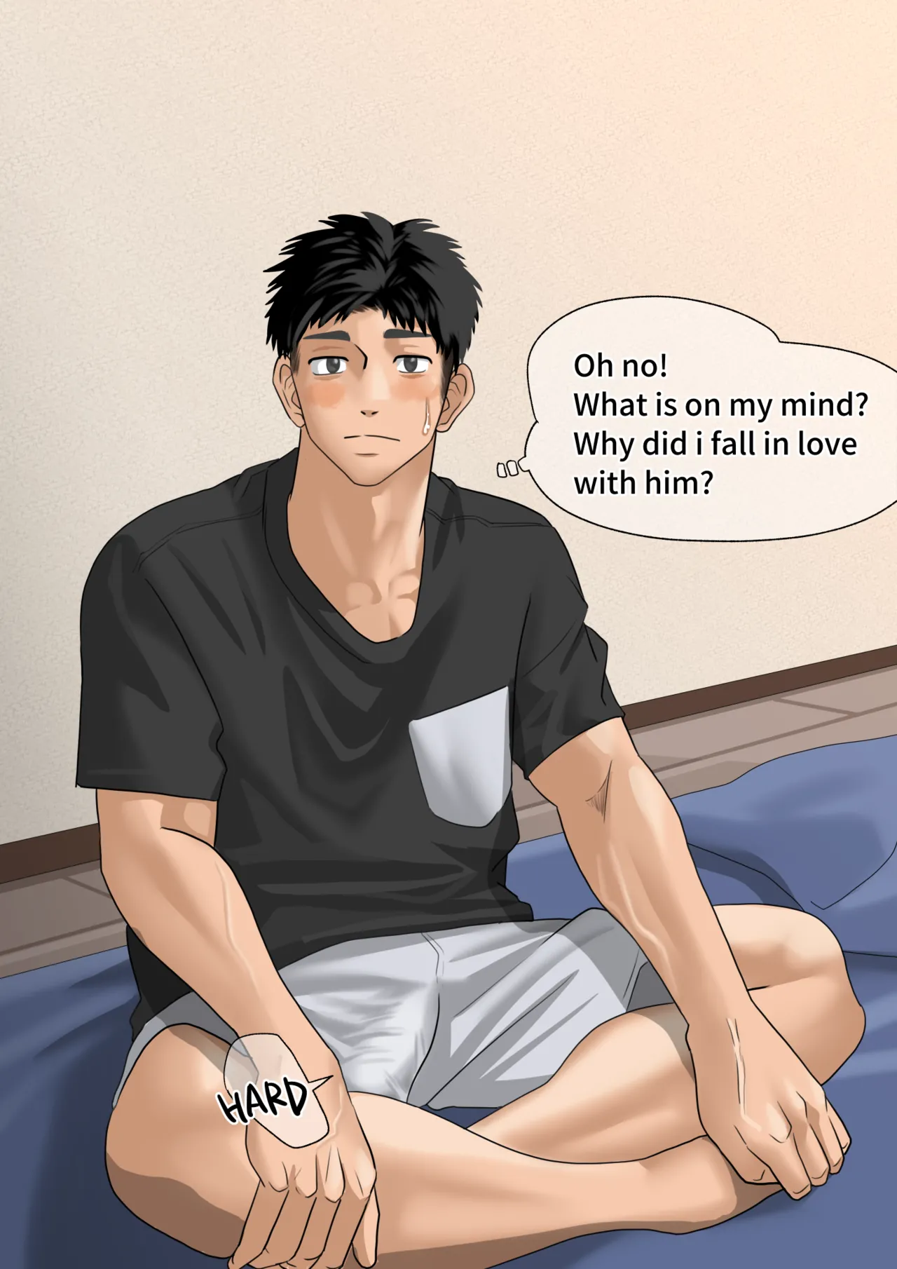 [motyaki] 片想いしてる友達が家に来た1(11p.)【ENG】 (Pixiv Fanbox) page 15 original parody - males only yaoi hentai manga - read online free