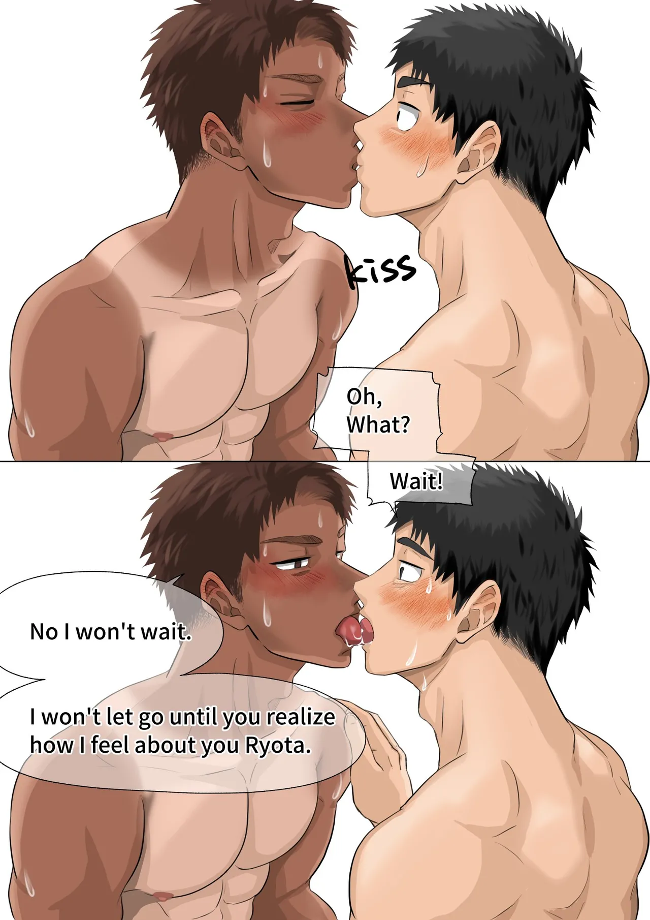 [motyaki] 片想いしてる友達が家に来た3(10p.)【ENG】 (Pixiv Fanbox) page 14 original parody - hairy muscle hentai manga - read online free